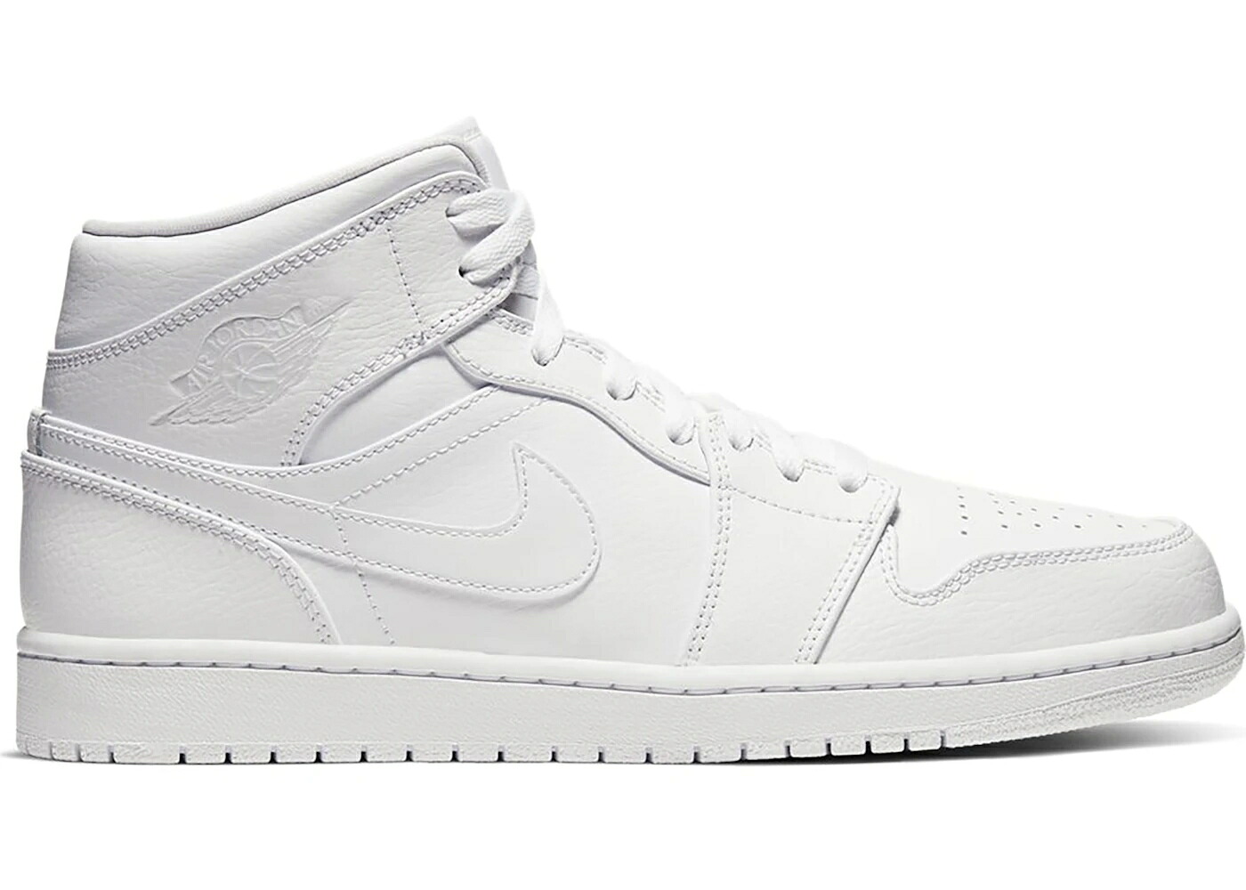 ナイキ ジョーダン ミッド 白いこと 白いこと スニーカー メンズ JORDAN 1 MID TRIPLE WHITE (2020) / WHITE WHITE