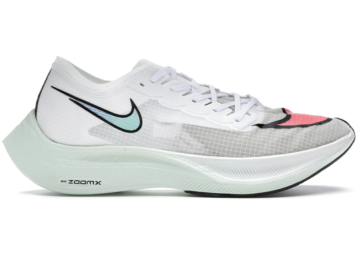 ナイキ 白色 ホワイト 翡翠 ジェード クリムゾン 黒色 ブラック NEXT% スニーカー メンズ NIKE ZOOMX VAPORFLY WHITE HYPER JADE FLASH CRIMSON / WHITE BLACK HYPER JADE FLASH