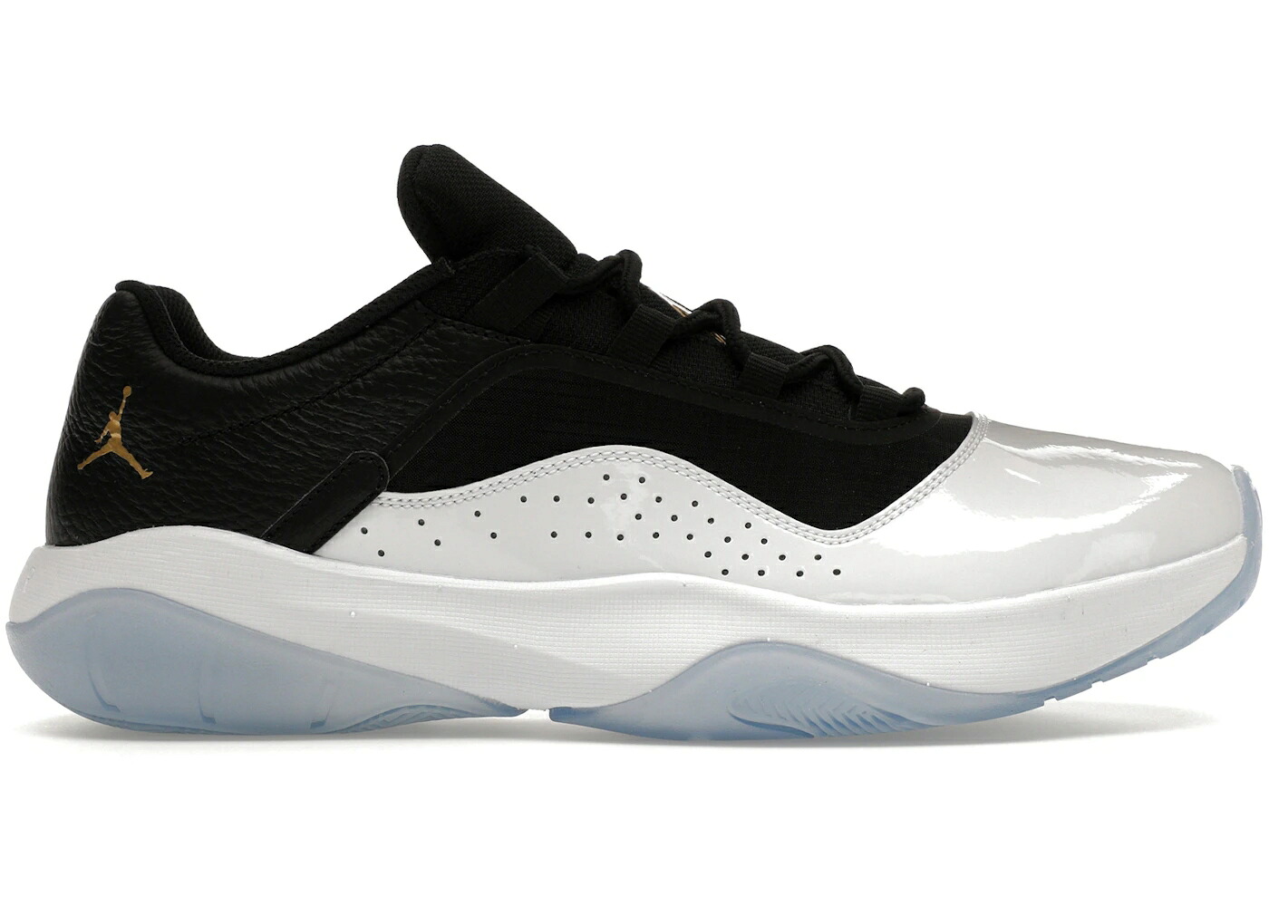 ナイキ ジョーダン 黒色 ブラック 白色 ホワイト ゴールド スニーカー メンズ JORDAN 11 CMFT LOW BLACK WHITE GOLD / BLACK WHITE METALLIC GOLD|スニケス