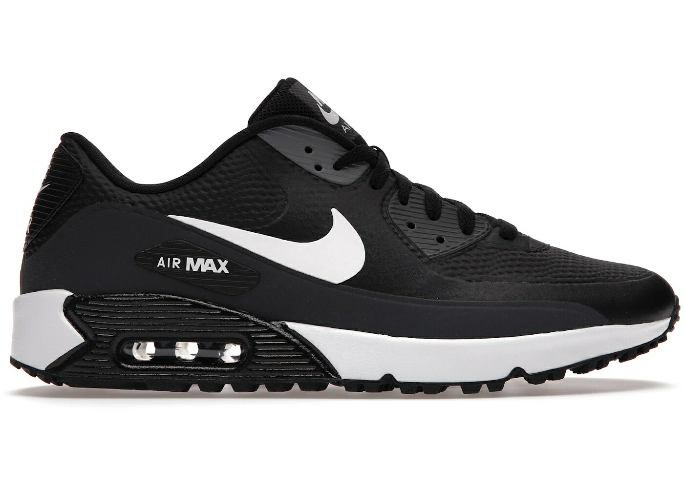 ナイキ マックス ゴルフ 黒色 ブラック クール 灰色 グレー 白色 ホワイト エアマックス スニーカー メンズ NIKE AIR MAX 90 GOLF BLACK / BLACK ANTHRACITE COOL GREY WHITE
