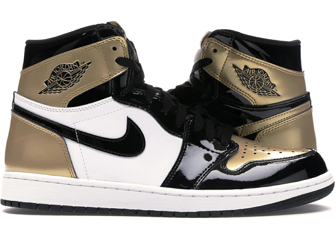 ナイキ ジョーダン ご機嫌 ゴールド 黒いこと 黒いこと スニーカー メンズ JORDAN 1 RETRO HIGH GOLD TOP 3 / BLACK BLACK METALLIC GOLD