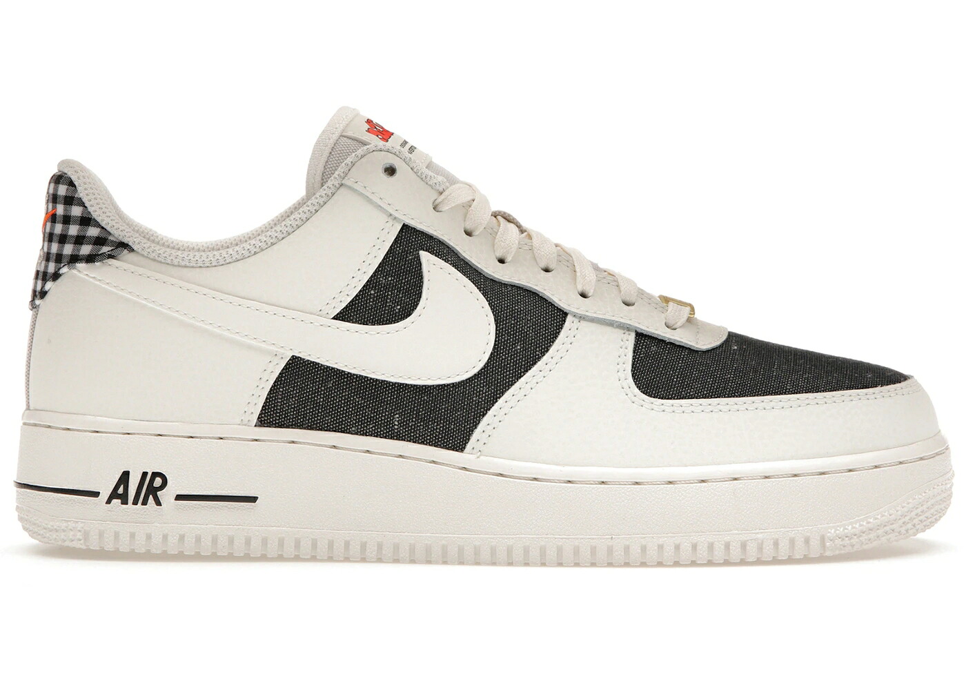 ナイキ 生新しい 薄墨色 薄墨色 空軍 \u002707 FARMER\u0027S スニーカー メンズ NIKE AIR FORCE 1 LOW MARKET DESIGNED FRESH / SAIL DARK SMOKE GREY SAFETY
