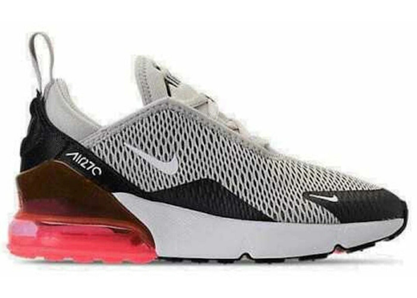 ナイキ マックス 白いこと 白いこと 黒いこと 黒いこと 大気圏マックス お坊っちゃん キッズ NIKE AIR MAX 270 HOT PUNCH (なおなお書き) / LIGHT BONE WHITE BLACK もの言う花 マタニティ スニーカー