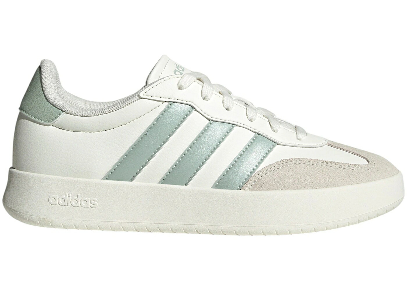 アディダス 白色 ホワイト 緑 グリーン MET. WOMEN'S スニーカー レディース ADIDAS BARREDA OFF WHITE LINEN GREEN (WOMEN'S) / OFF WHITE LINEN GREEN MET. LINEN