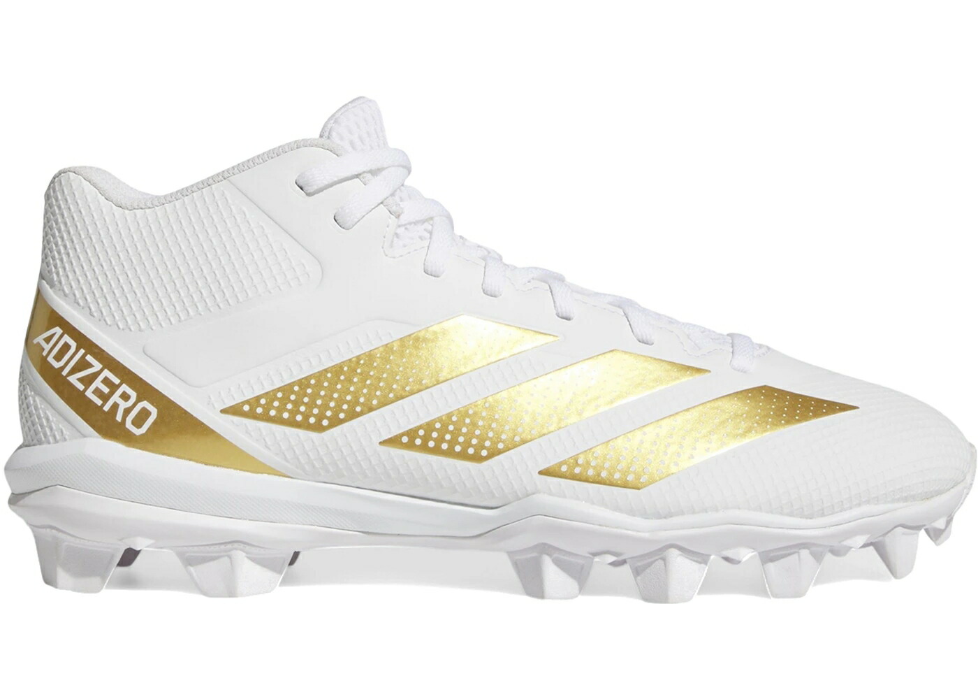 アディダス アディゼロ ラバー 白色 ホワイト ゴールド IMPACT.2 スニーカー メンズ ADIDAS ADIZERO MOLDED RUBBER CLOUD WHITE GOLD METALLIC / CLOUD WHITE GOLD METALLIC CLOUD