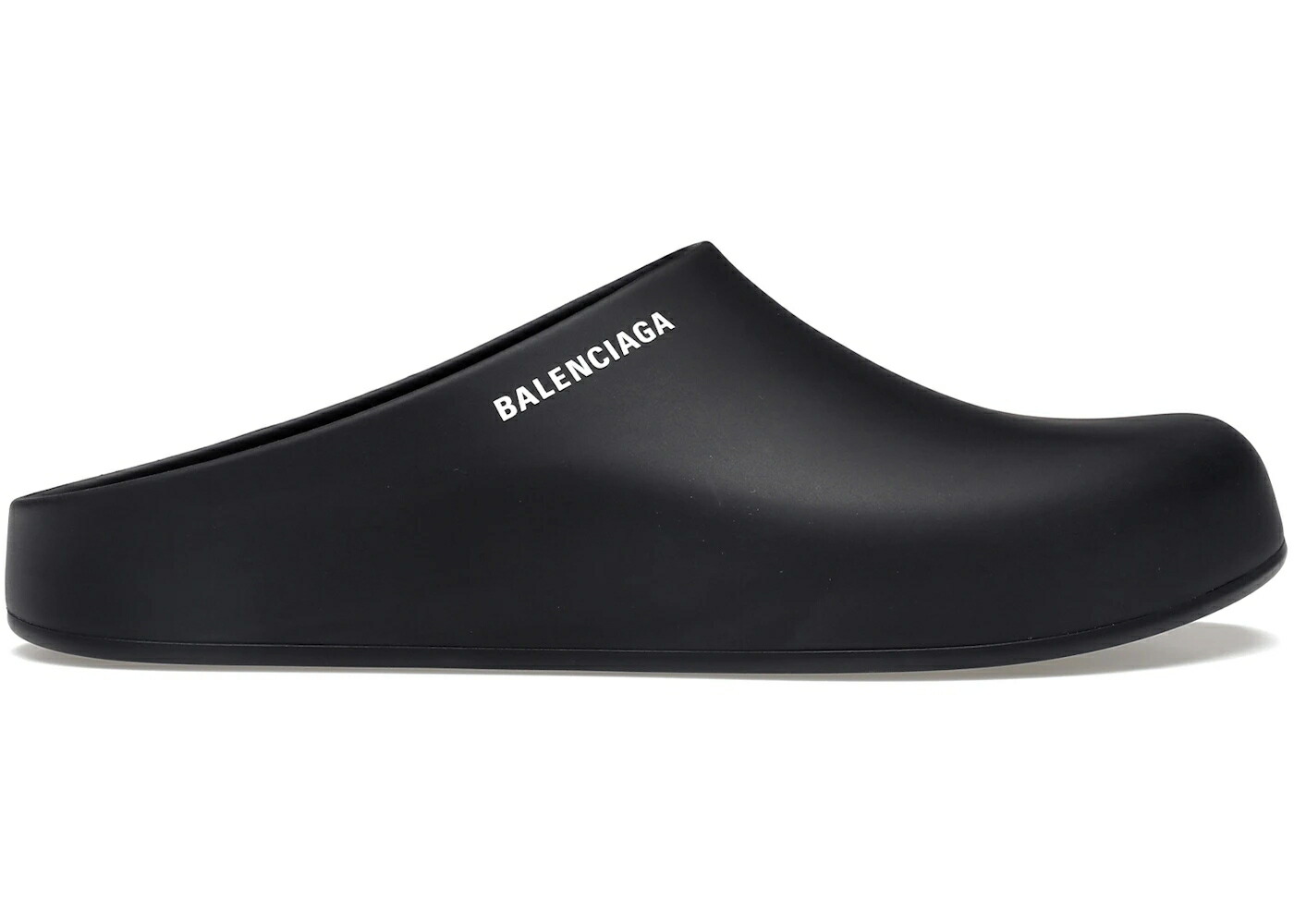 バレンシアガ プール サンダル 黒色 ブラック ラバー スニーカー メンズ BALENCIAGA POOL CLOSED SLIDE BLACK / BLACK RUBBER
