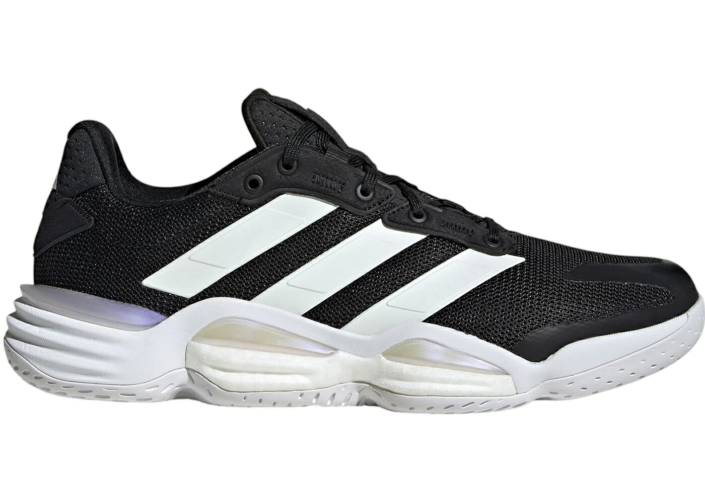 アディダス コア 黒色 ブラック 白色 ホワイト スニーカー メンズ ADIDAS STABIL 16 INDOOR CORE BLACK CLOUD WHITE / CORE BLACK CLOUD WHITE CLOUD｜スニケス