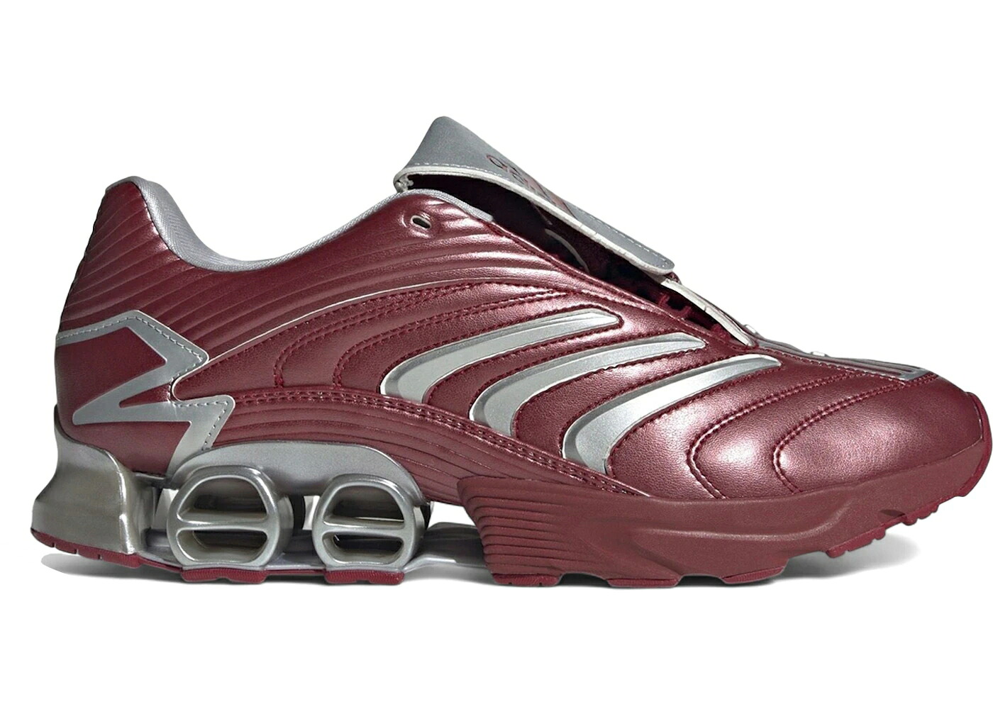 アディダス プレデター ぶどう酒色 バーガンディー しろがね色 しろがね色 スニーカー メンズ ADIDAS PREDATOR MEGARIDE BURGUNDY SILVER METALLIC / COLLEGIATE BURGUNDY SILVER