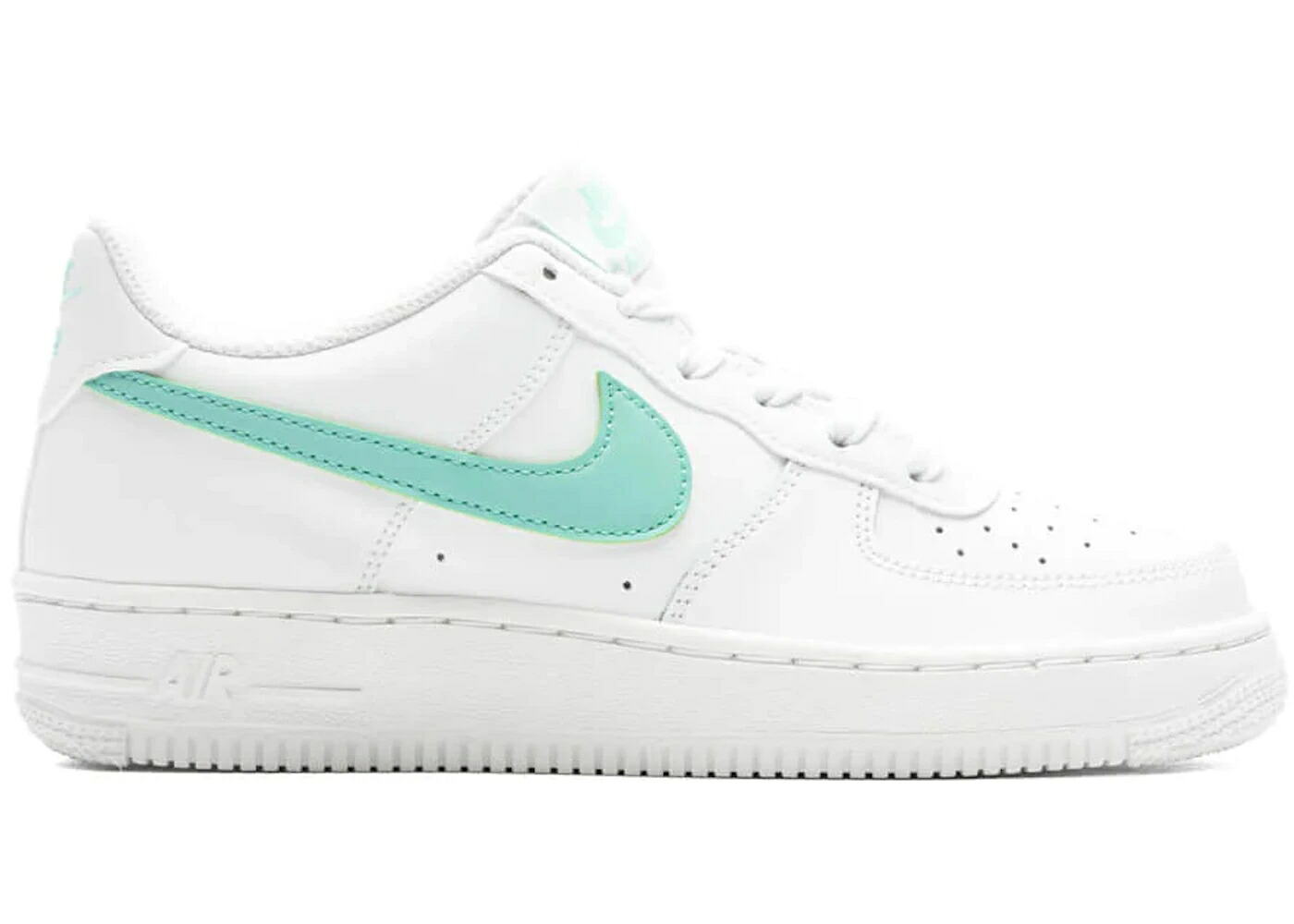 ナイキ 白色 ホワイト ライズ エアフォース ジュニア キッズ NIKE AIR FORCE 1 LOW WHITE EMERALD RISE (GS) / SUMMIT WHITE EMERALD RISE ベビー マタニティ スニーカー|スニケス