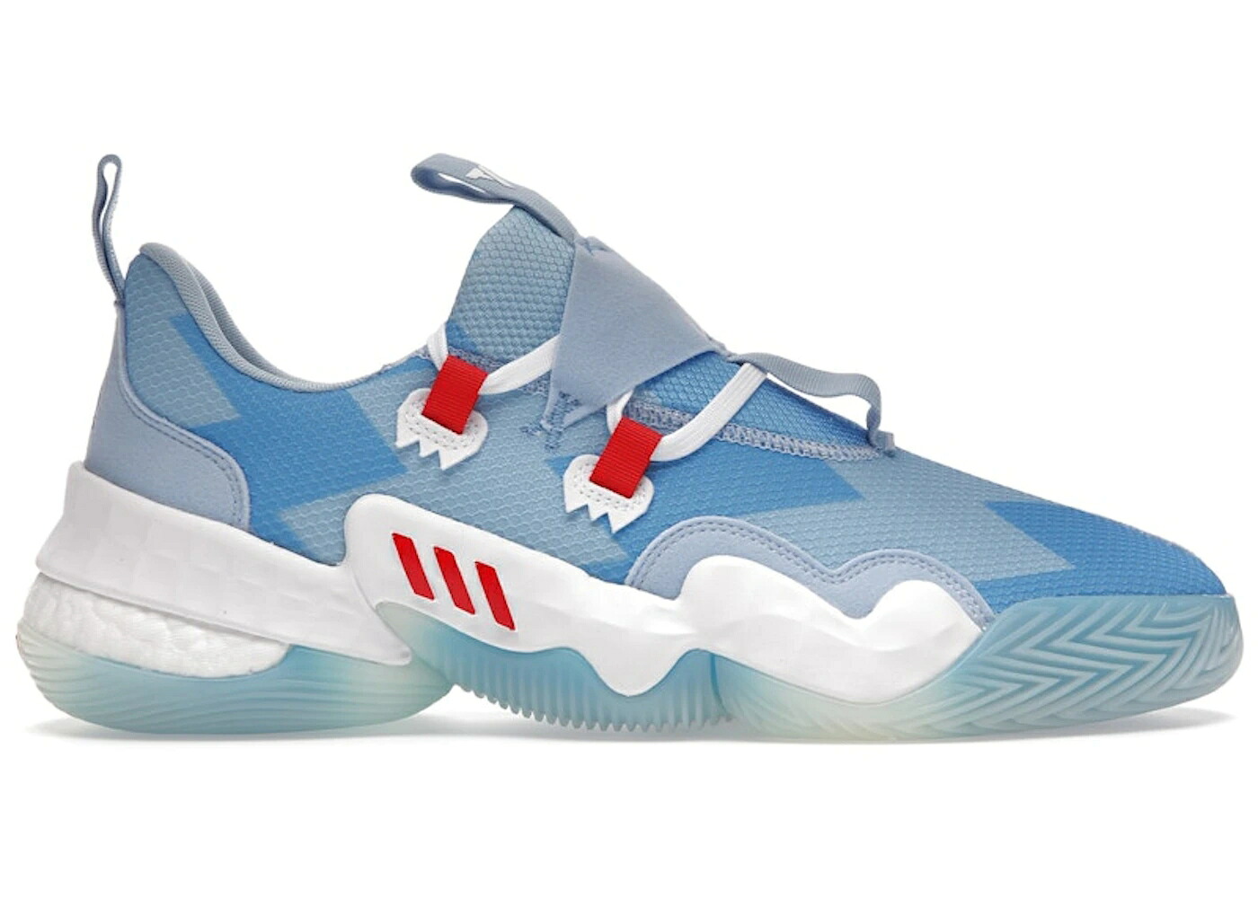アディダス 青碧 青色 白いこと 白いこと 赤 赤いこと スニーカー メンズ ADIDAS TRAE YOUNG 1 ICE / ICE BLUE FOOTWEAR WHITE RED スニーカー-メンズ靴