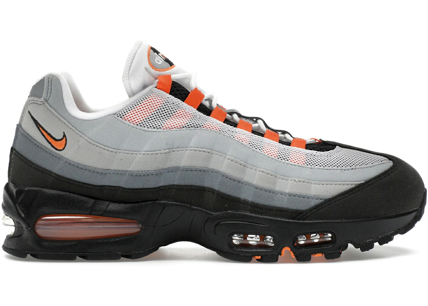 ナイキ マックス バブル 白色 ホワイト 灰色 グレー エアマックス 2.0 スニーカー メンズ NIKE AIR MAX 95 OG BIG BUBBLE BRIGHT MANDARIN (2025) / WHITE WOLF GREY LIGHT SMOKE GREY｜スニケス