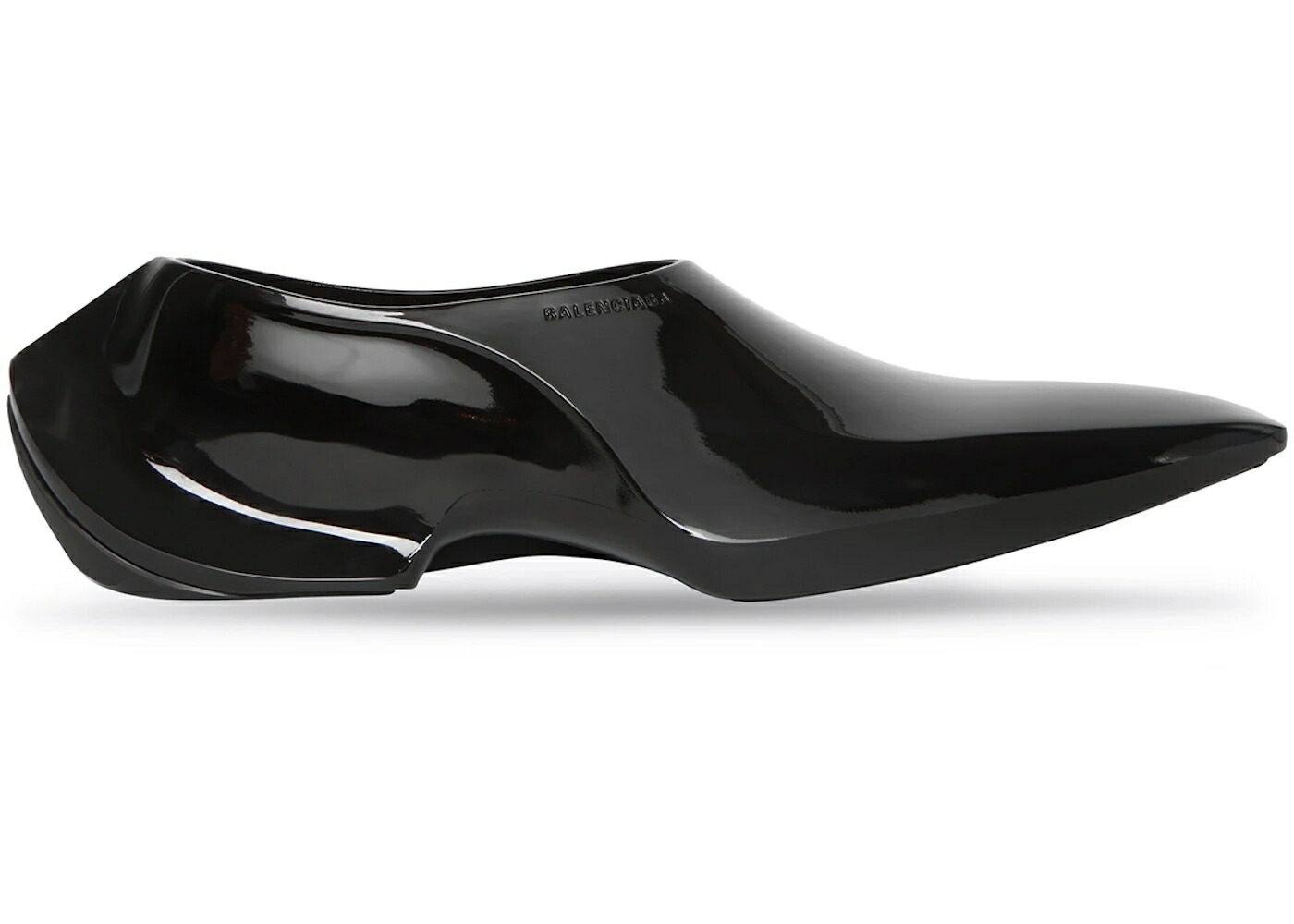バレンシアガ 黒色 ブラック スニーカー メンズ BALENCIAGA SPACE SHOE SHINY BLACK / SHINY BLACK