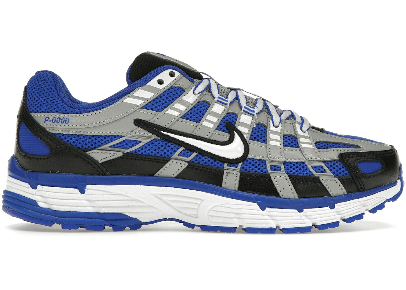 ナイキ 青味 青み しろがね色 しろがね色 黒いこと 黒いこと スニーカー メンズ NIKE P-6000 RACER BLUE FLAT SILVER / RACER BLUE BLACK FLAT SILVER