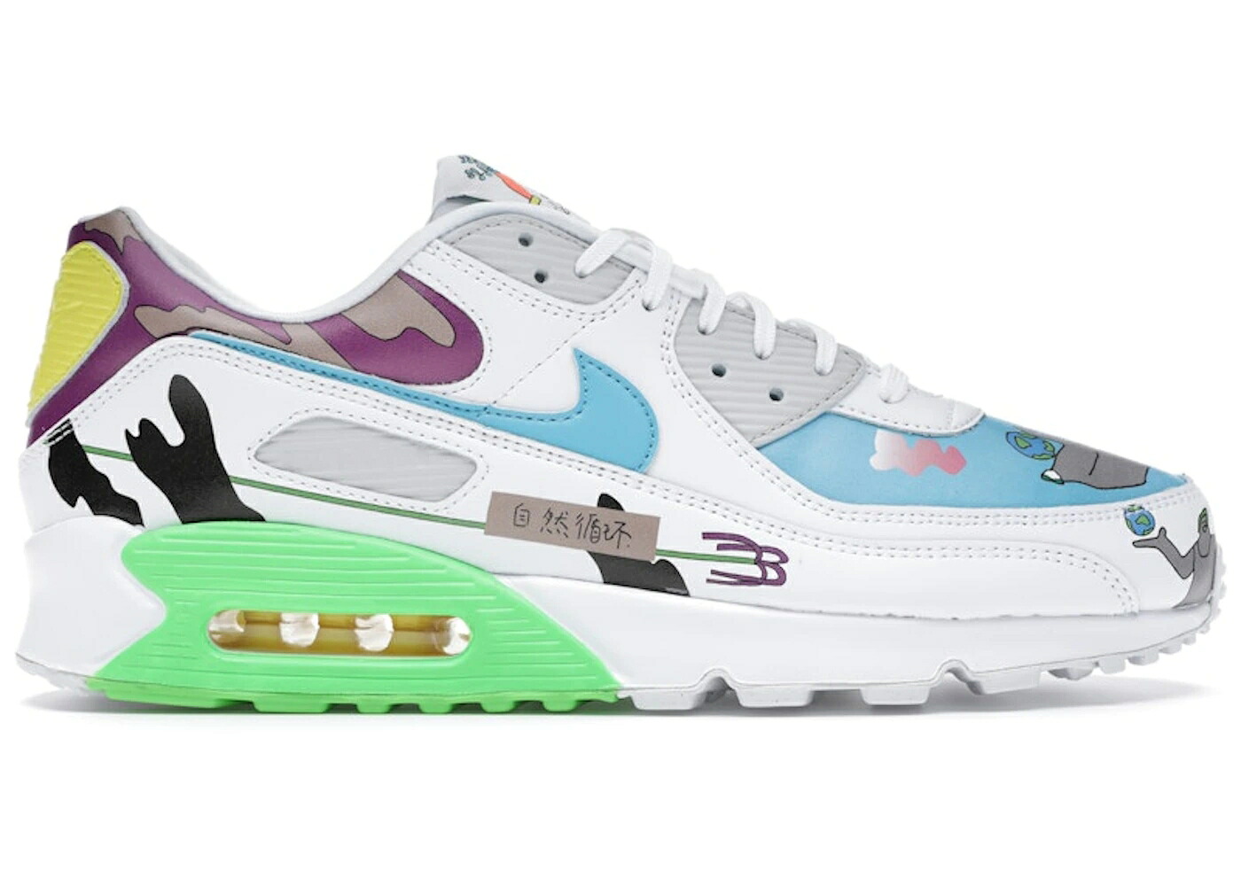 ナイキ マックス エア湖マックス スニーカー メンズ NIKE AIR MAX 90 FLYLEATHER RUOHAN WANG / MULTI COLOR MULTI COLOR