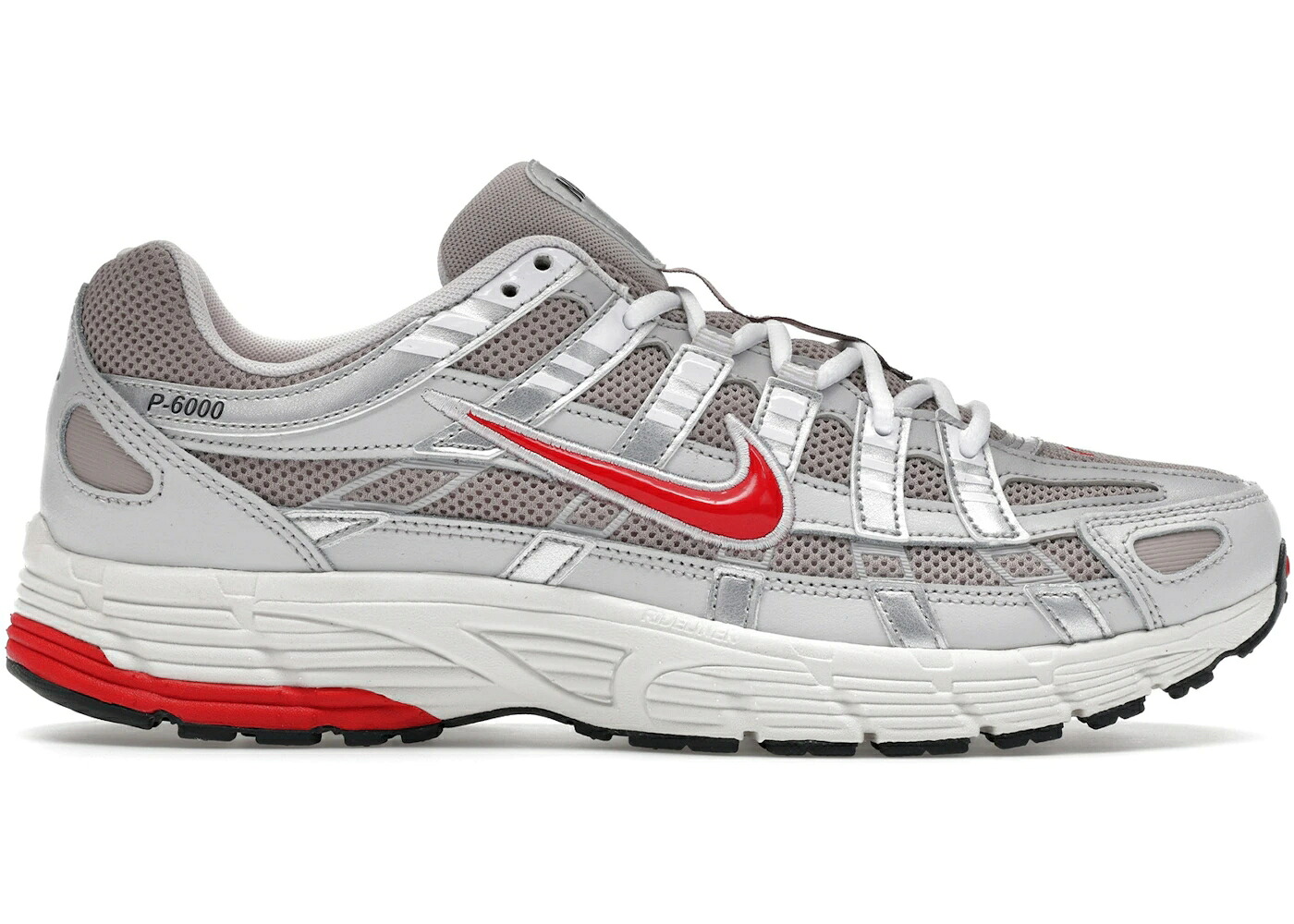 ナイキ 薄墨色 薄墨色 火の手 赤 赤いこと 白いこと 白いこと スニーカー メンズ NIKE P-6000 GREY FIRE RED / GREY FIRE RED WHITE