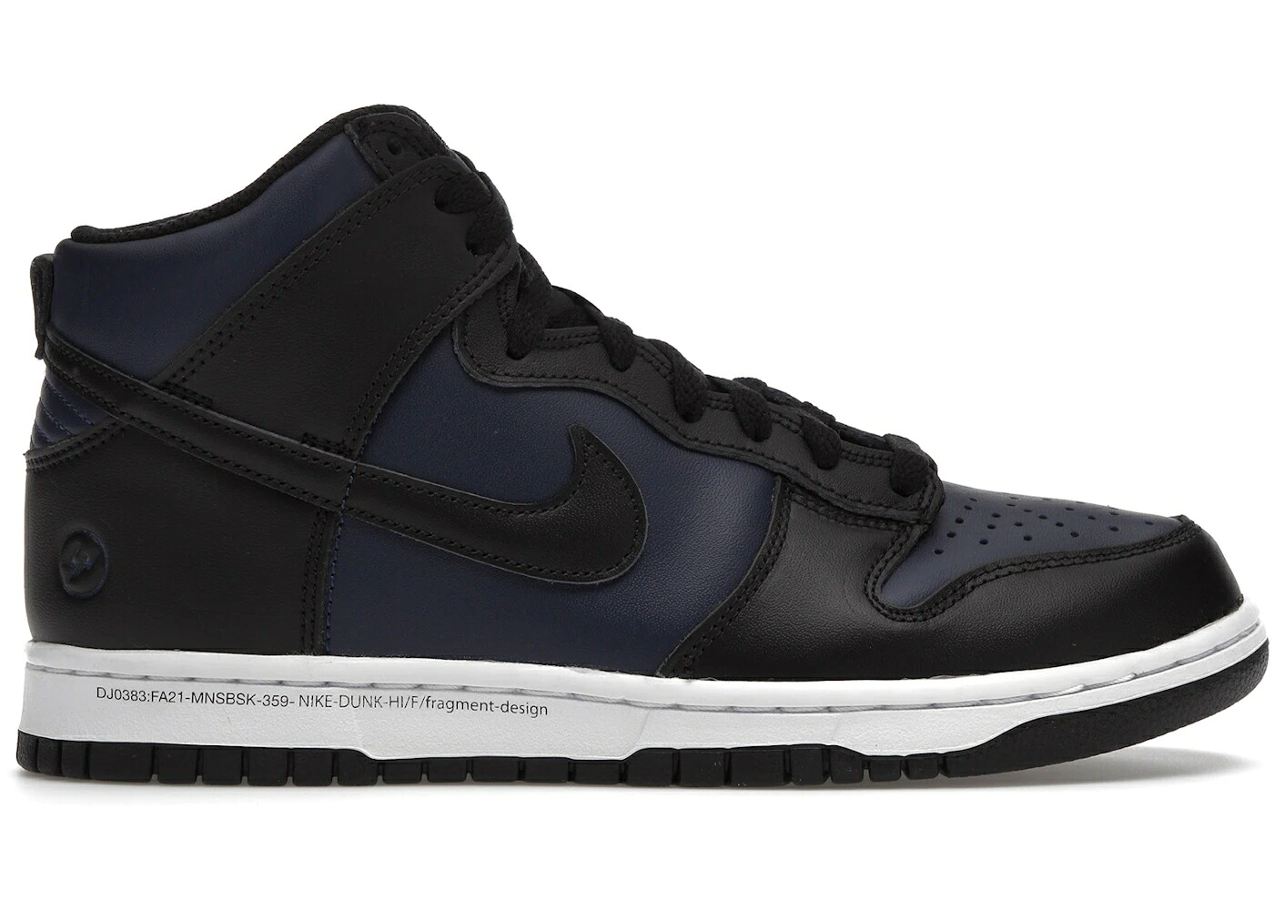 ナイキ ダンク ハイ 黒色 ブラック 紺色 ネイビー 白色 ホワイト ダンクハイ スニーカー メンズ NIKE DUNK HIGH FRAGMENT TOKYO / BLACK MIDNIGHT NAVY WHITE|スニケス