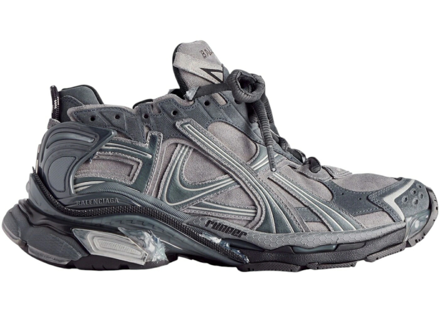 バレンシアガ 灰色 グレー スニーカー メンズ BALENCIAGA RUNNER GREY /