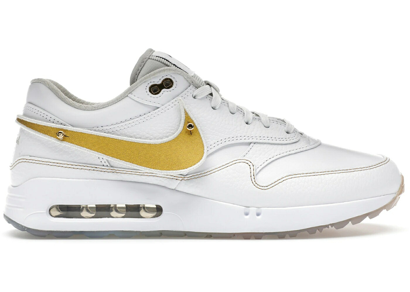 ナイキ マックス ゴルフ 白色 ホワイト ゴールド ピュア エアマックス 86 GAME. AUTHENTIC. スニーカー メンズ NIKE AIR MAX 1 OG GOLF EASTSIDE EVERYONE S BE / WHITE METALLIC GOLD PURE