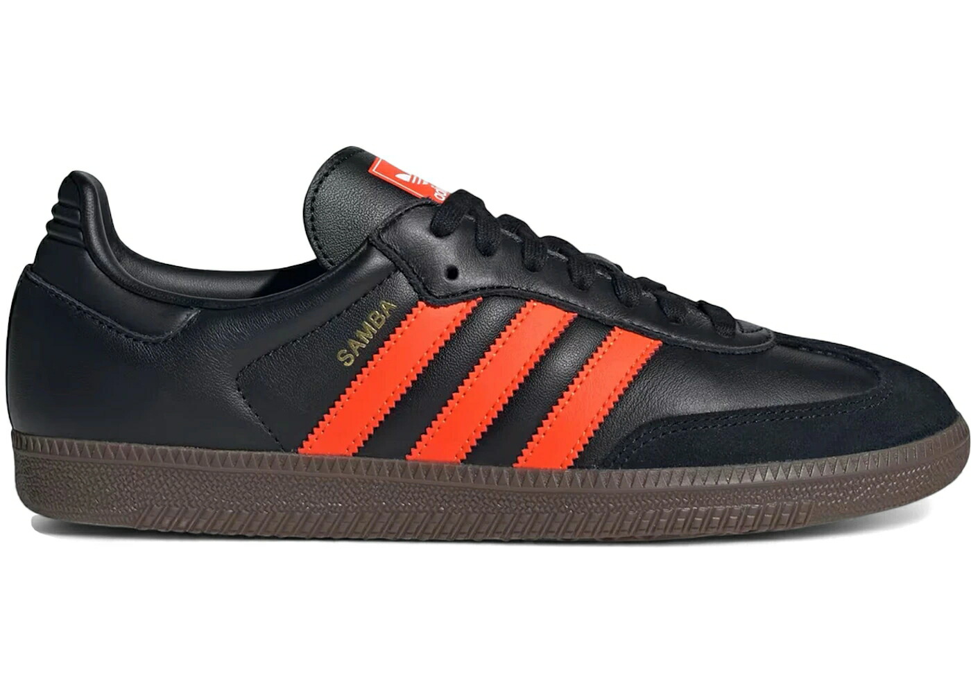 アディダス サンバ 黒色 ブラック インパクト 橙 オレンジ コア スニーカー メンズ ADIDAS SAMBA OG BLACK IMPACT ORANGE / CORE BLACK IMPACT ORANGE GUM