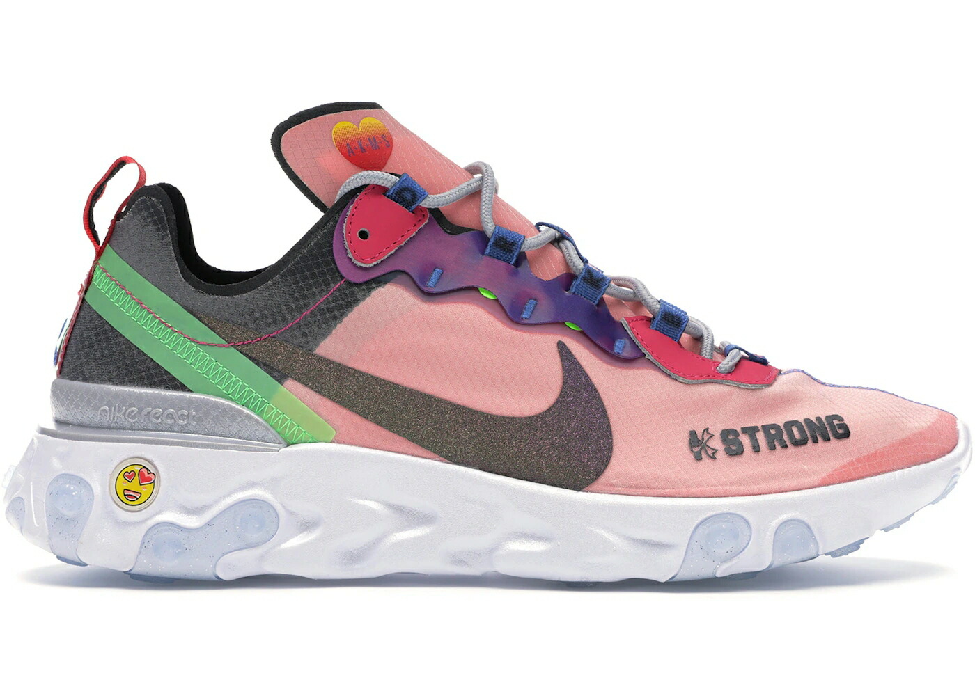 ナイキ リアクト エレメント 白色 ホワイト スニーカー メンズ NIKE REACT ELEMENT 55 DOERNBECHER (2019) / MULTI COLOR WHITE