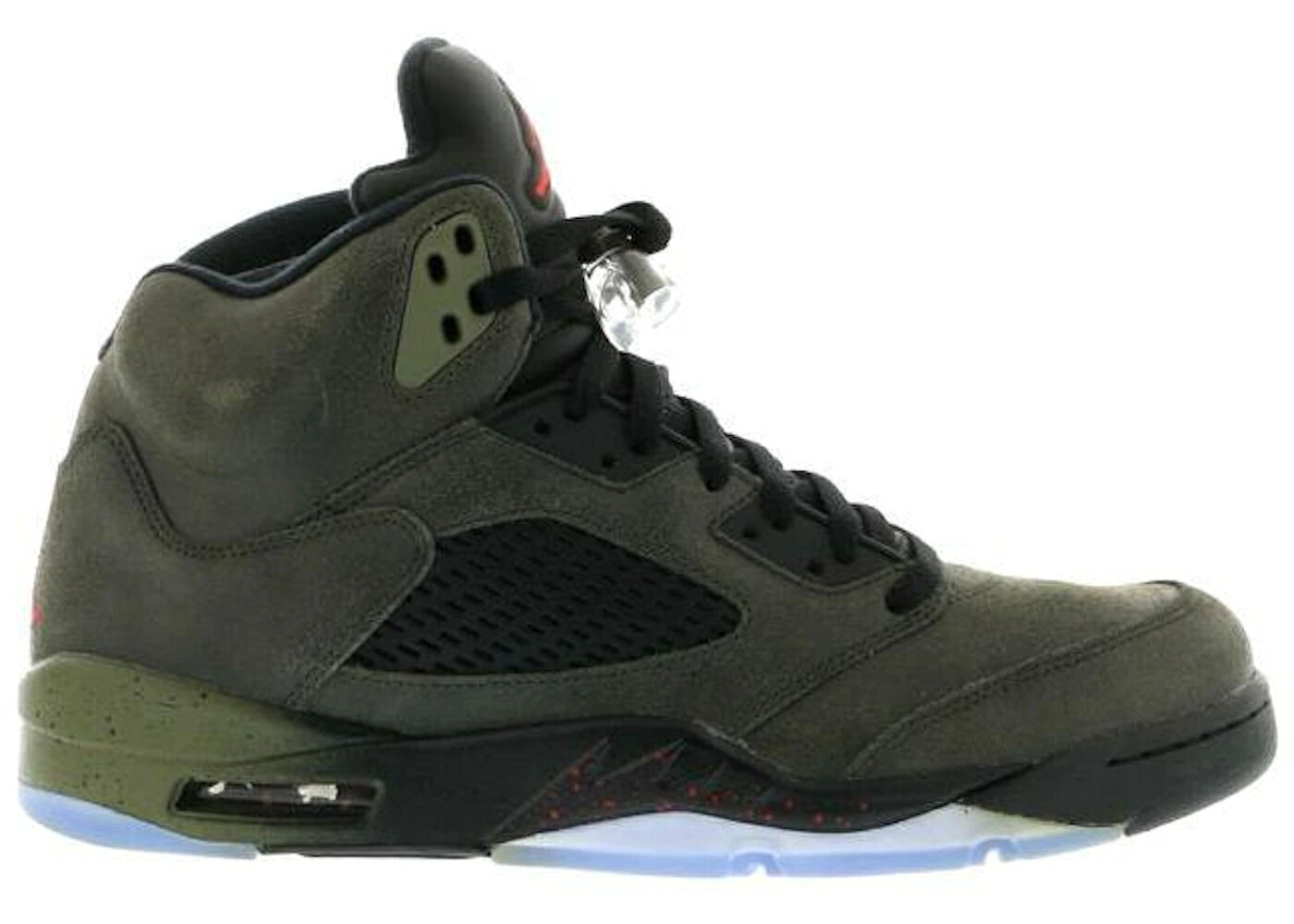 ナイキ ジョーダン 火の手 赤 赤いこと オリーブ スニーカー メンズ JORDAN 5 RETRO FEAR PACK / SEQUOIA FIRE RED MEDIUM OLIVE