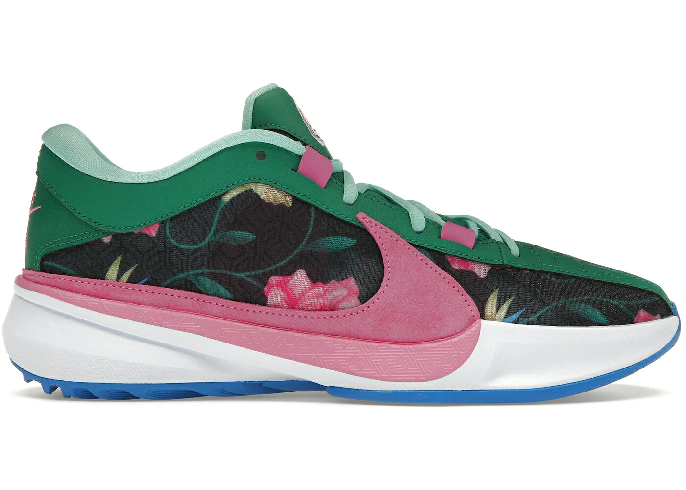 ナイキ ズーム 青色 ブルー ピンク ズームフリーク スニーカー メンズ NIKE ZOOM FREAK 5 FLOWERS / LIGHT PHOTO BLUE PLAYFUL PINK｜スニケス