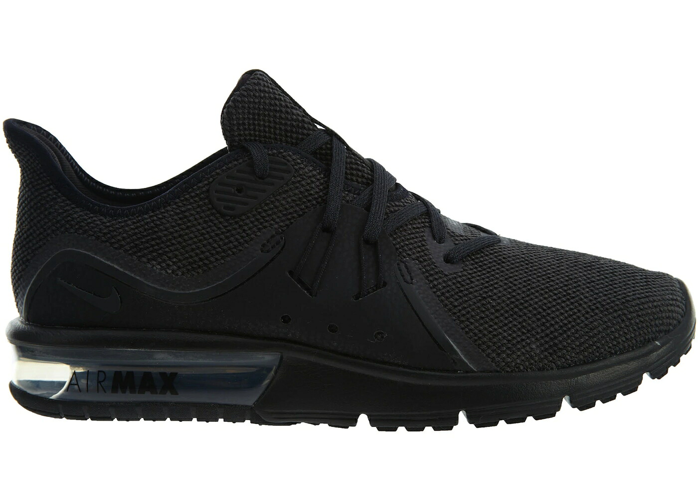ナイキ マックス シークエント 黒色 ブラック エアマックス スニーカー メンズ NIKE AIR MAX SEQUENT 3 BLACK ANTHRACITE / BLACK ANTHRACITE