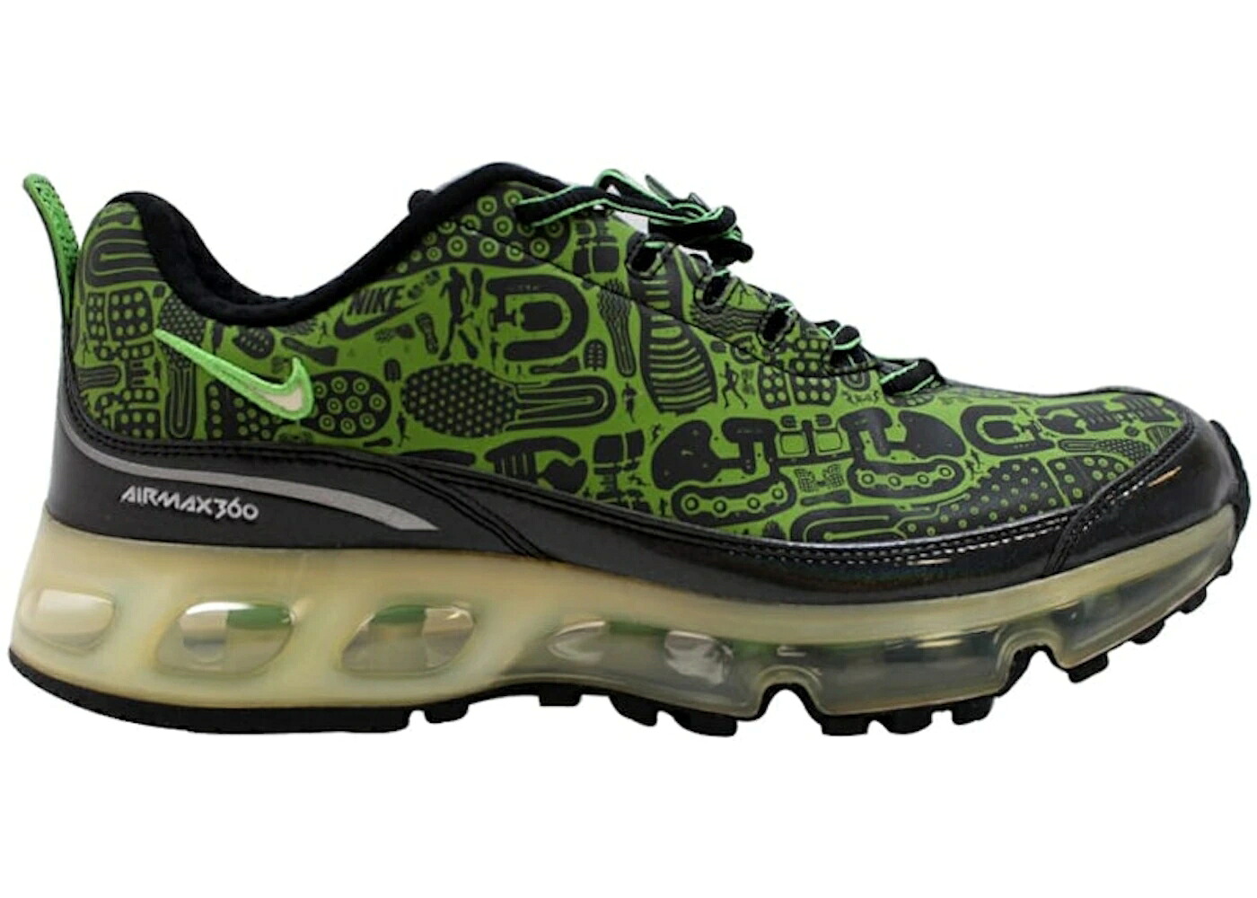 ナイキ マックス 黒色 ブラック 緑 グリーン 白色 ホワイト エアマックス スニーカー メンズ NIKE AIR MAX 360 REJUVENATION BLACK/GREEN BEAN-WHITE / BLACK GREEN BEAN WHITE