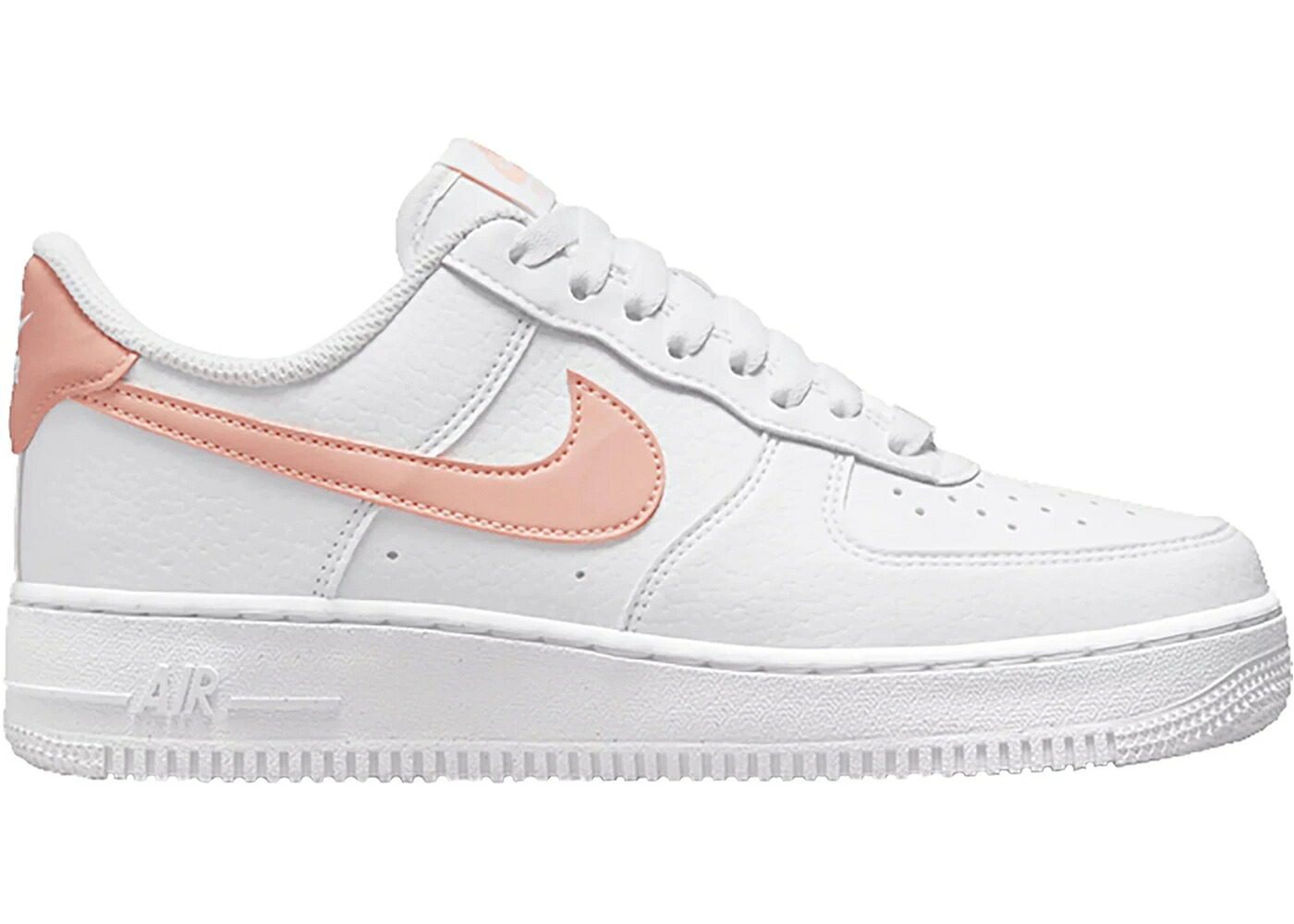 ナイキ ローズ 白色 ホワイト 橙 オレンジ エアフォース '07 WOMEN'S スニーカー レディース NIKE AIR FORCE 1 LOW NEXT NATURE FOSSIL ROSE (WOMEN'S) / WHITE WHITE ARCTIC ORANGE