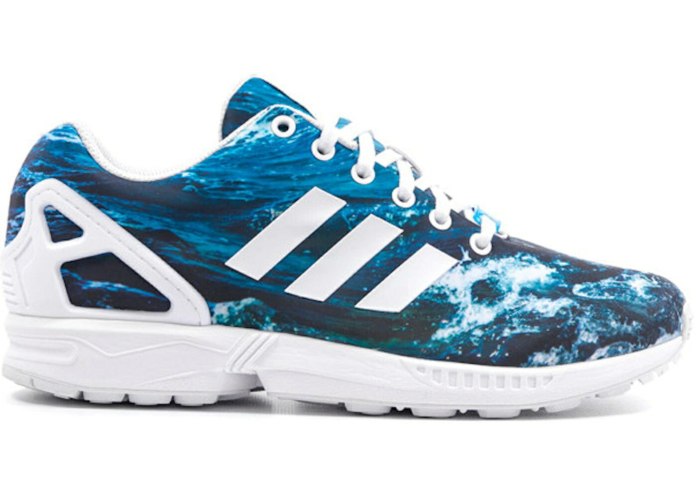 アディダス グラフィック 青味 青み スニーカー メンズ ADIDAS ZX FLUX OCEAN / GRAPHIC BLUE