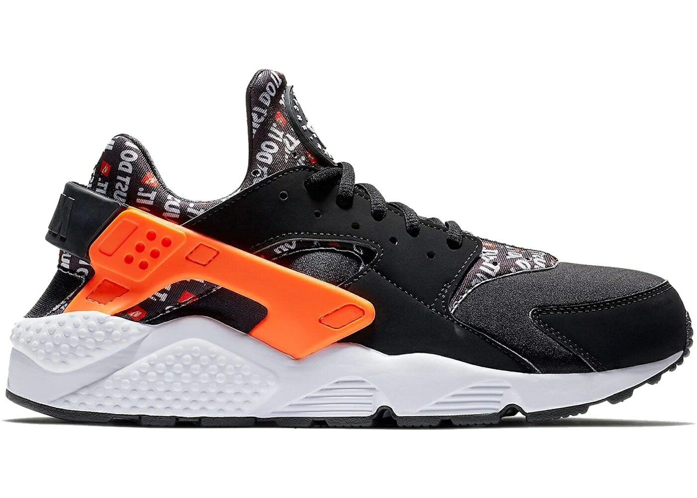 ナイキ ハラチ 幽客 黒いこと 黒いこと 橙 オレンジ色 白いこと 白いこと ハラチラン スニーカー メンズ NIKE AIR HUARACHE RUN JUST DO IT PACK BLACK / BLACK TOTAL ORANGE WHITE