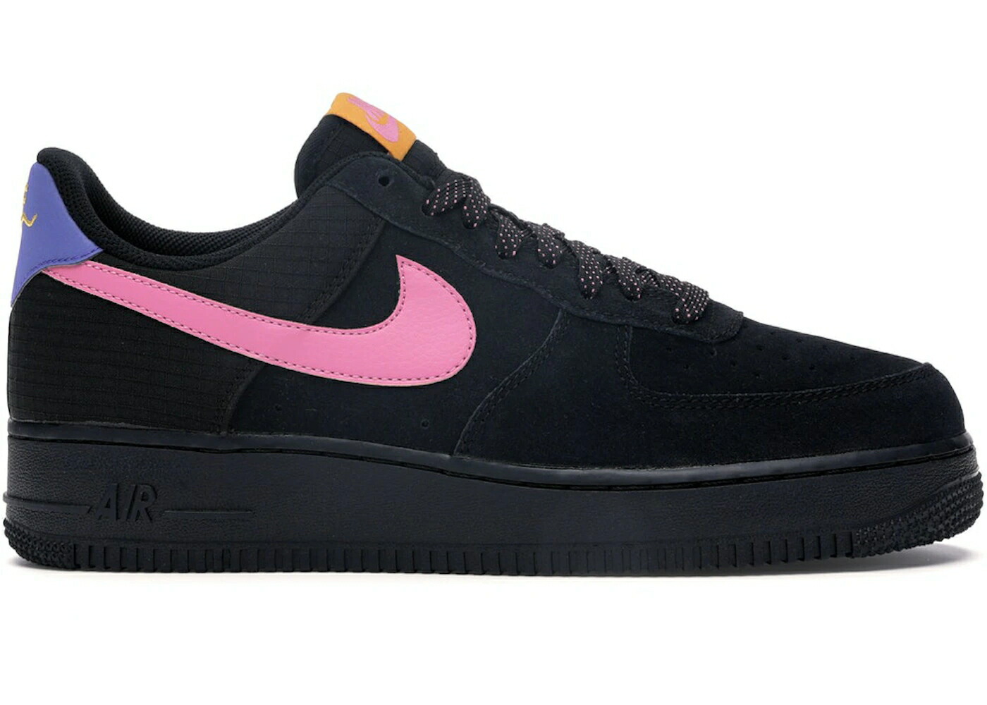 ナイキ 黒いこと 黒いこと サクラ色 青味 青み 空軍 スニーカー メンズ NIKE AIR FORCE 1 LOW ACG BLACK / BLACK PINK BLUE