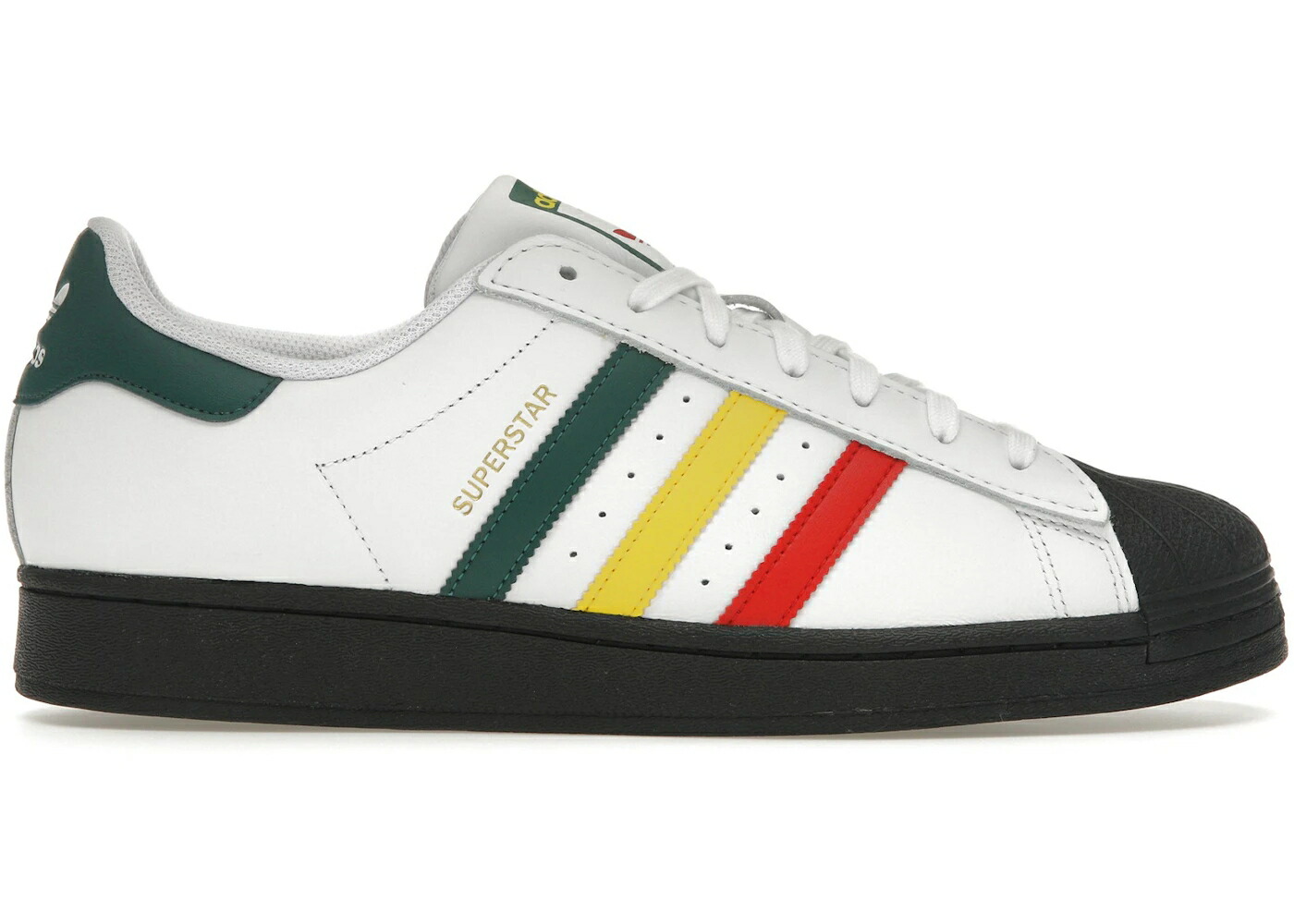 アディダス スーパースター 白色 ホワイト 黄色 イエロー スニーカー メンズ ADIDAS SUPERSTAR RASTA WHITE / CLOUD WHITE YELLOW COLLEGIATE