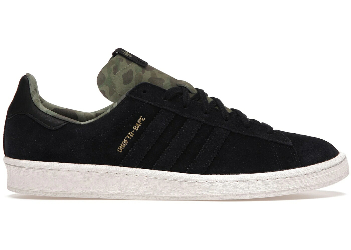 アディダス キャンパス アンディフィーテッド 黒色 ブラック スニーカー メンズ ADIDAS CAMPUS 80S UNDEFEATED X BAPE BLACK / BLACK1 BLACK1 CHALK2