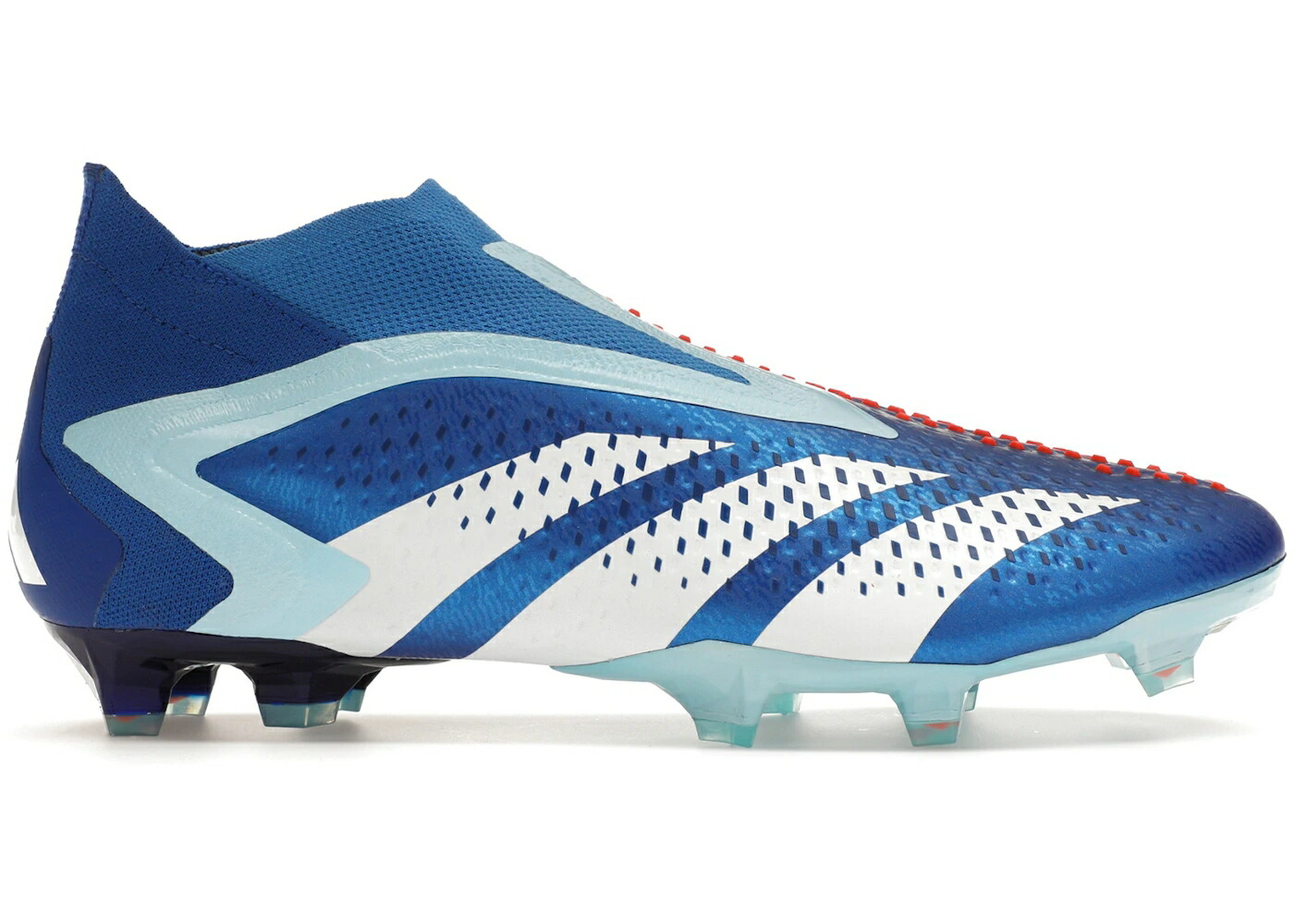 アディダス プレデター 白色 ホワイト 青色 ブルー ACCURACY+ スニーカー メンズ ADIDAS PREDATOR FG BRIGHT ROYAL CLOUD WHITE BLISS BLUE / BRIGHT ROYAL CLOUD WHITE BLISS