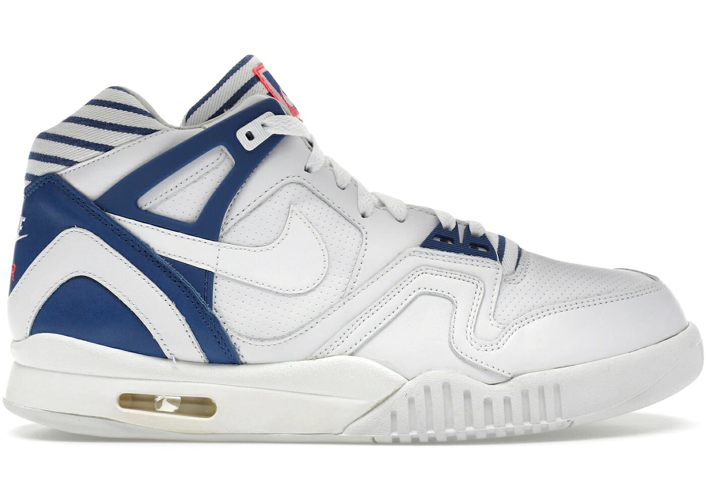 ナイキ テック 白色 ホワイト 青色 ブルー スニーカー メンズ NIKE AIR TECH CHALLENGE II PINSTRIPE / WHITE WHITE GYM BLUE BRIGHT