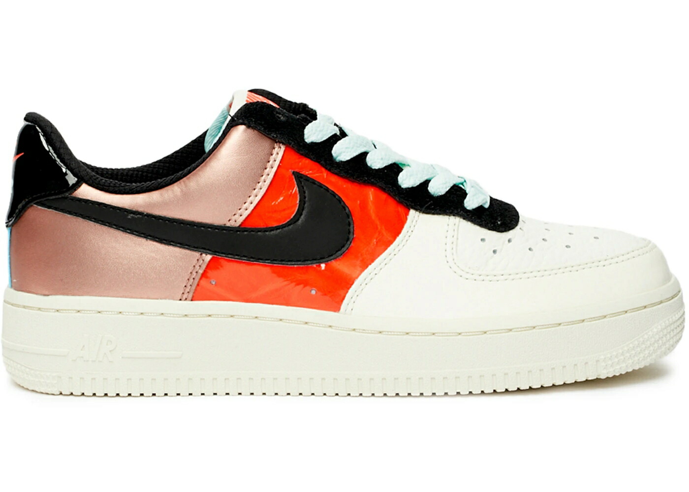 ナイキ 赤 レッド 銅 ブロンズ 黒色 ブラック エアフォース WOMEN スニーカー レディース NIKE AIR FORCE 1 LOW METALLIC RED BRONZE BLACK TEAL TINT (WOMEN) / METALLIC RED BRONZE BLACK TEAL