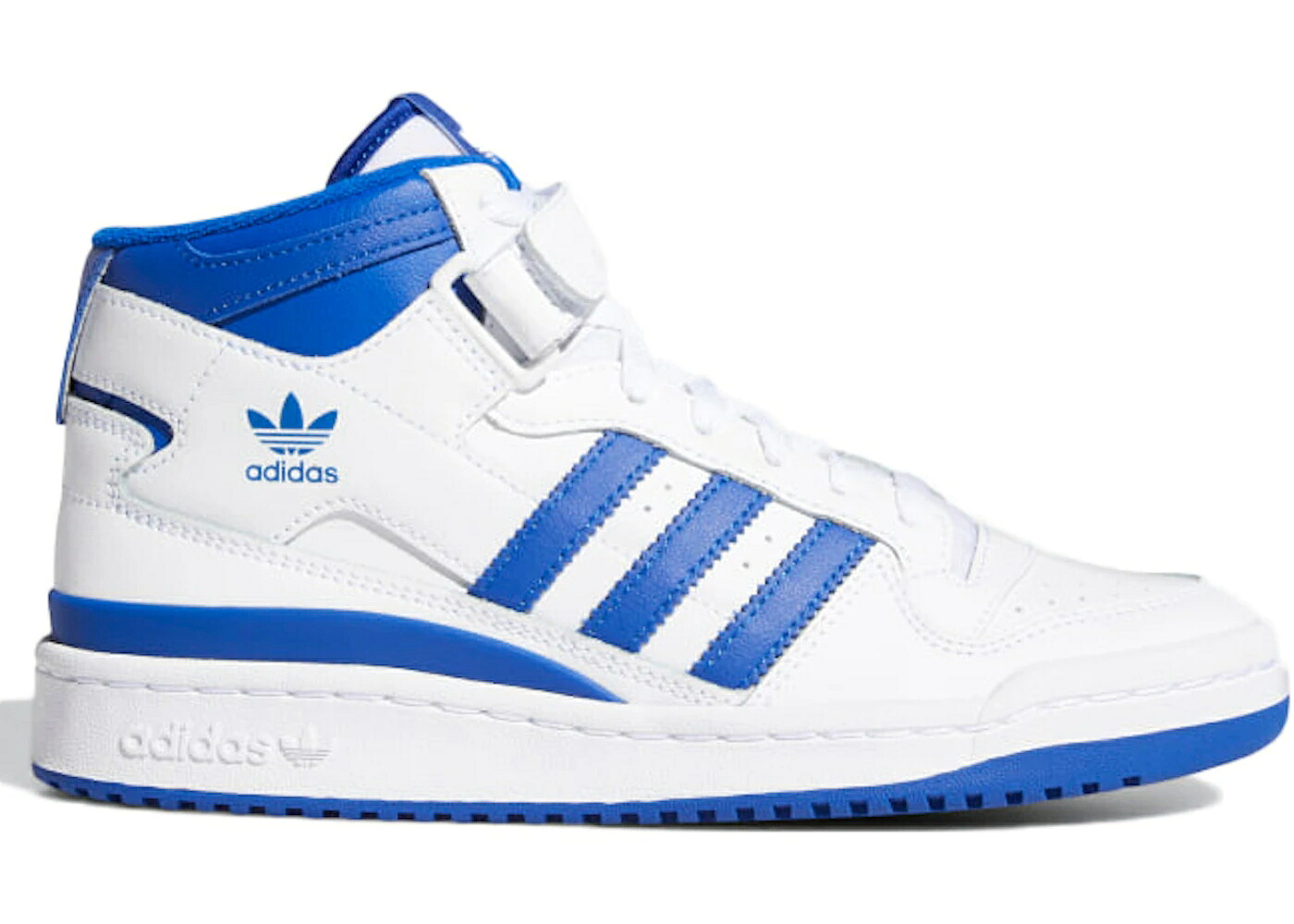 アディダス フォーラム ミッド 白色 ホワイト 青色 ブルー WOMEN'S スニーカー レディース ADIDAS FORUM MID WHITE ROYAL BLUE (WOMEN'S) / CLOUD WHITE ROYAL BLUE CLOUD|スニケス