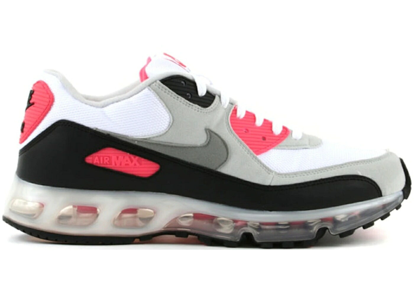 ナイキ マックス タイム 白色 ホワイト 灰色 グレー エアマックス スニーカー メンズ NIKE AIR MAX 90 360 ONE TIME ONLY INFRARED / WHITE MEDIUM GREY NEUTRAL GREY｜スニケス