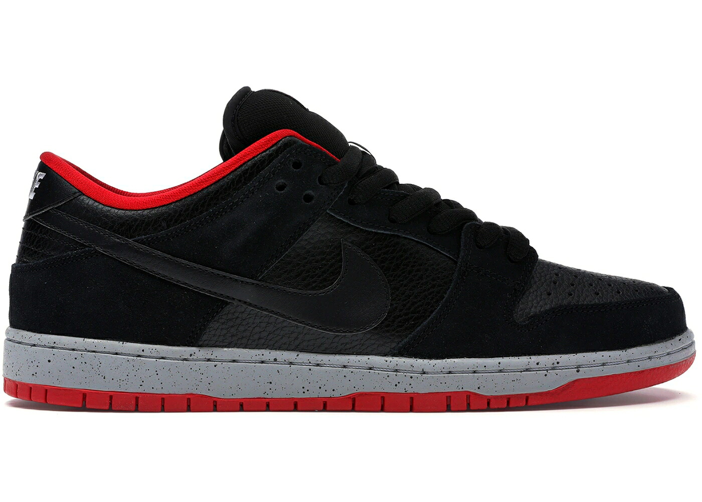 ナイキ エスビー ダンク 黒色 ブラック 灰色 シメント グレー 赤 レッド ダンクロー スニーカー メンズ NIKE SB DUNK LOW BLACK CEMENT / BLACK WOLF GREY UNIVERSITY RED