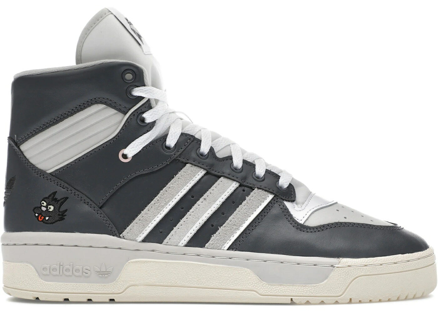 アディダス ハイ 灰色 グレー クリーム 白色 ホワイト スニーカー メンズ ADIDAS RIVALRY HIGH THE SIMPSONS SCRATCHY / GREY FIVE GREY ONE CREAM WHITE