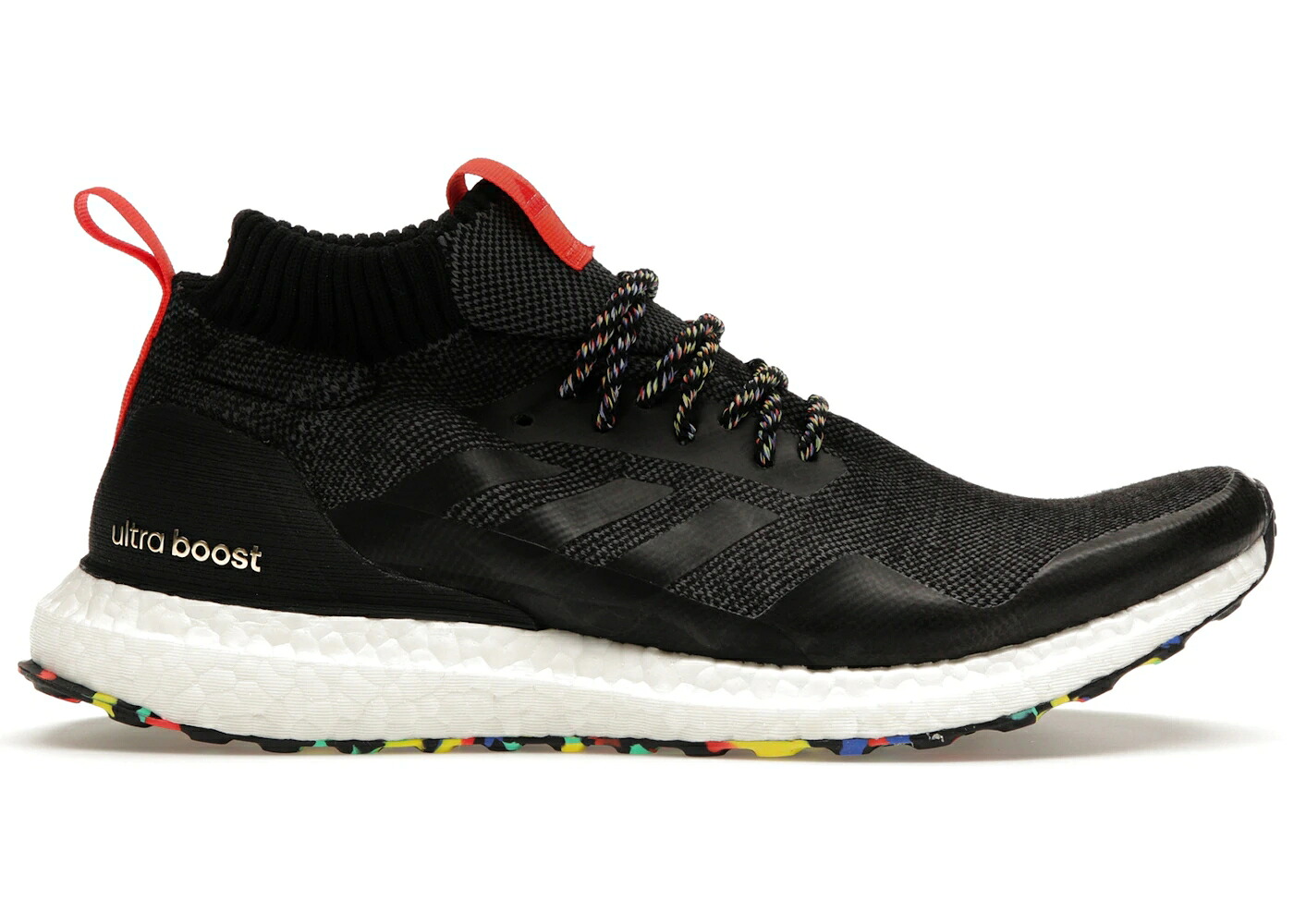 アディダス ウルトラ ブースト ミッド 黒色 ブラック コア エナジー ウルトラブースト スニーカー メンズ ADIDAS ULTRA BOOST MID BLACK MULTI-COLOR / CORE BLACK CORE BLACK ENERGY｜スニケス