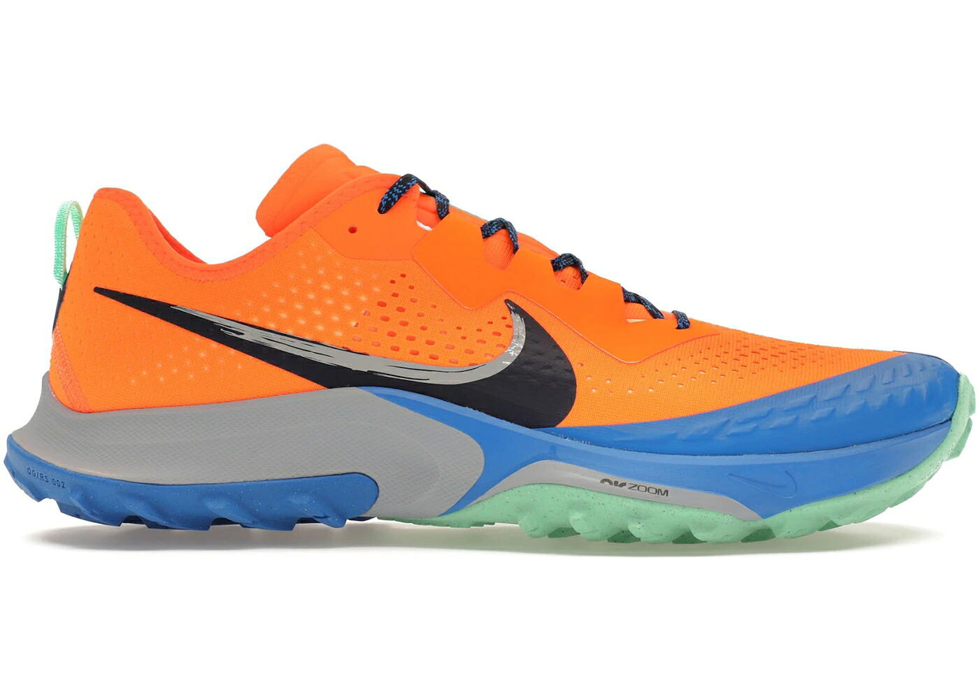 ナイキ 望遠レンズ 橙 オレンジ色 青味 青色 スニーカー メンズ NIKE AIR ZOOM TERRA KIGER 7 TOTAL ORANGE / TOTAL ORANGE SIGNAL BLUE WOLF