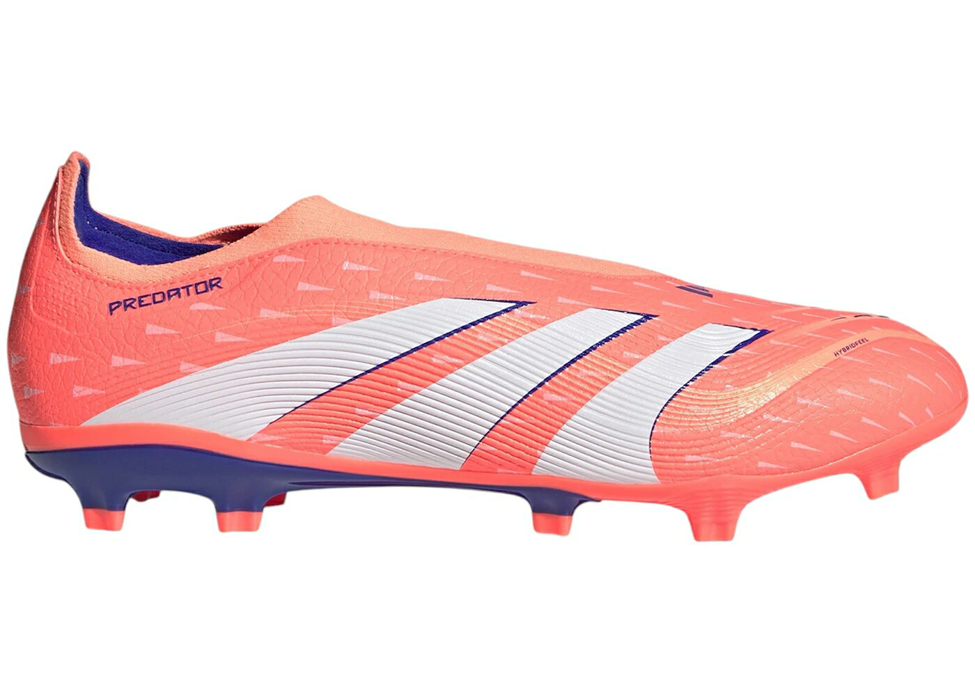 アディダス プレデター 白色 ホワイト スニーカー メンズ ADIDAS PREDATOR LEAGUE LACELESS FG/MG CORAL BLAZE PACK / SIGNAL CORAL CLOUD WHITE BEAM