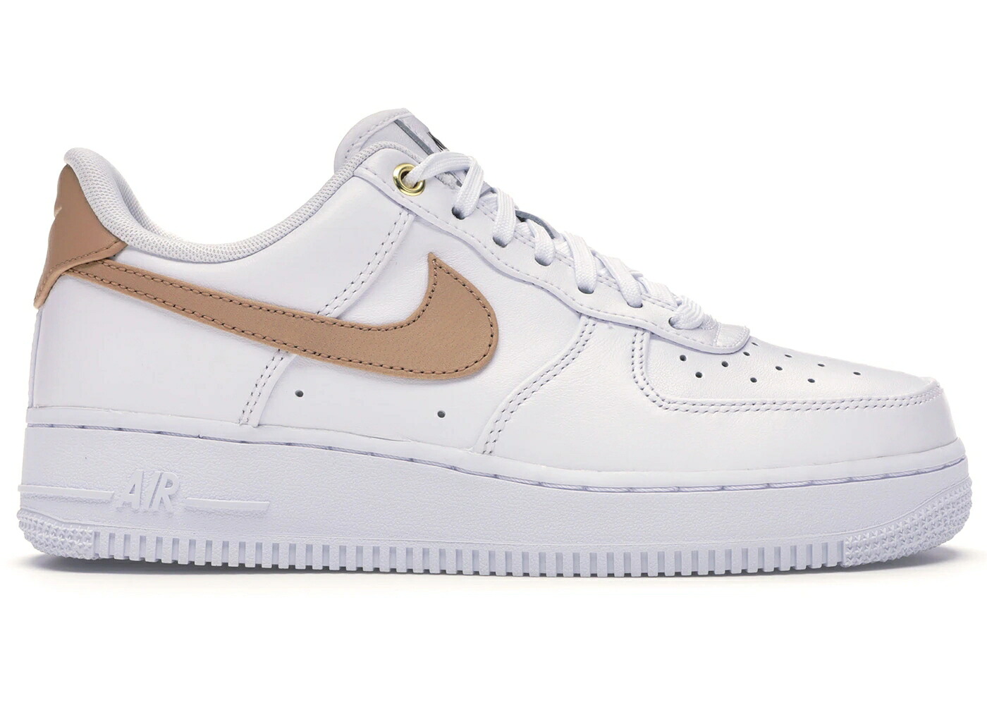ナイキ 白色 ホワイト 黒色 ブラック ゴールド エアフォース スニーカー メンズ NIKE AIR FORCE 1 LOW WHITE VACHETTA TAN / WHITE BLACK METALLIC GOLD