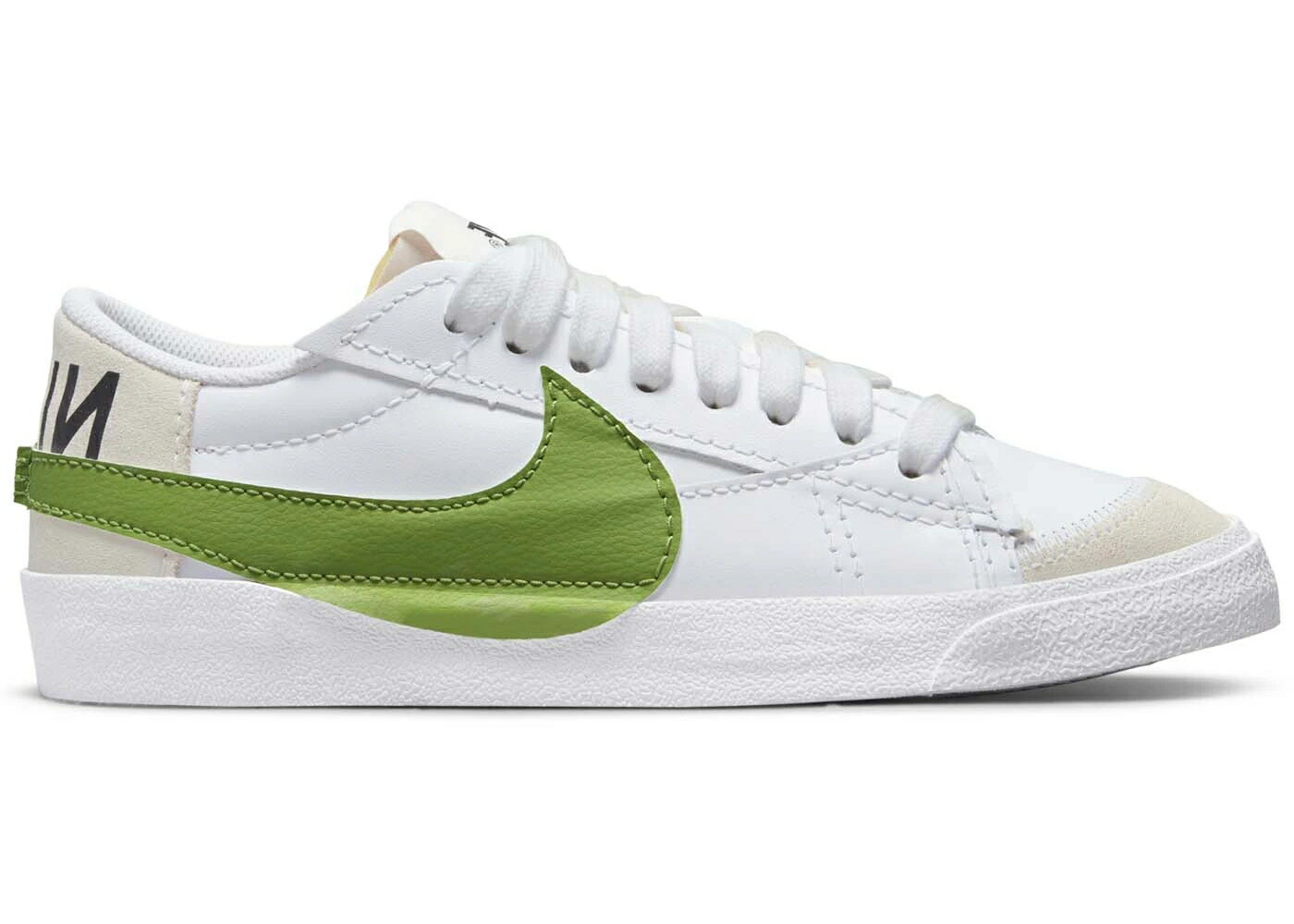 ナイキ ブレイザー ジャンボ 白色 ホワイト スニーカー メンズ NIKE BLAZER LOW 77 JUMBO WHITE CHLOROPHYLL / WHITE CHLOROPHYLL COCONUT MILK