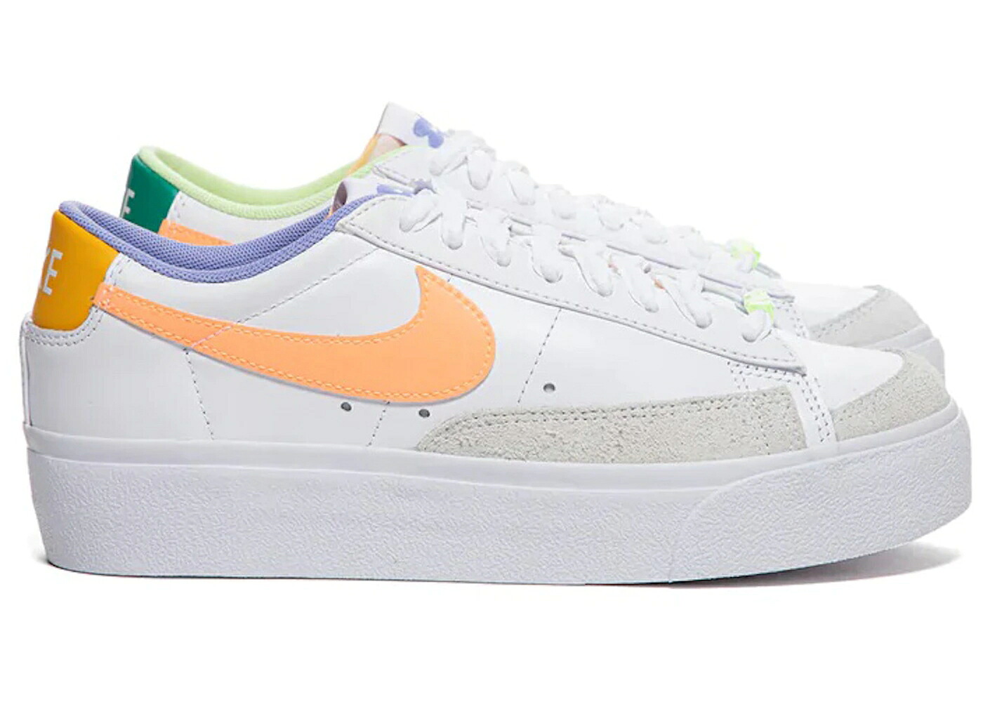 ナイキ ブレイザー 皮膚軟化剤 白いこと 白いこと WOMEN\u0027S スニーカー レディース NIKE BLAZER LOW PLATFORM PEACH CREAM LIGHT THISTLE (WOMEN\u0027S) / WHITE LIGHT THISTLE LIGHT LIQUID