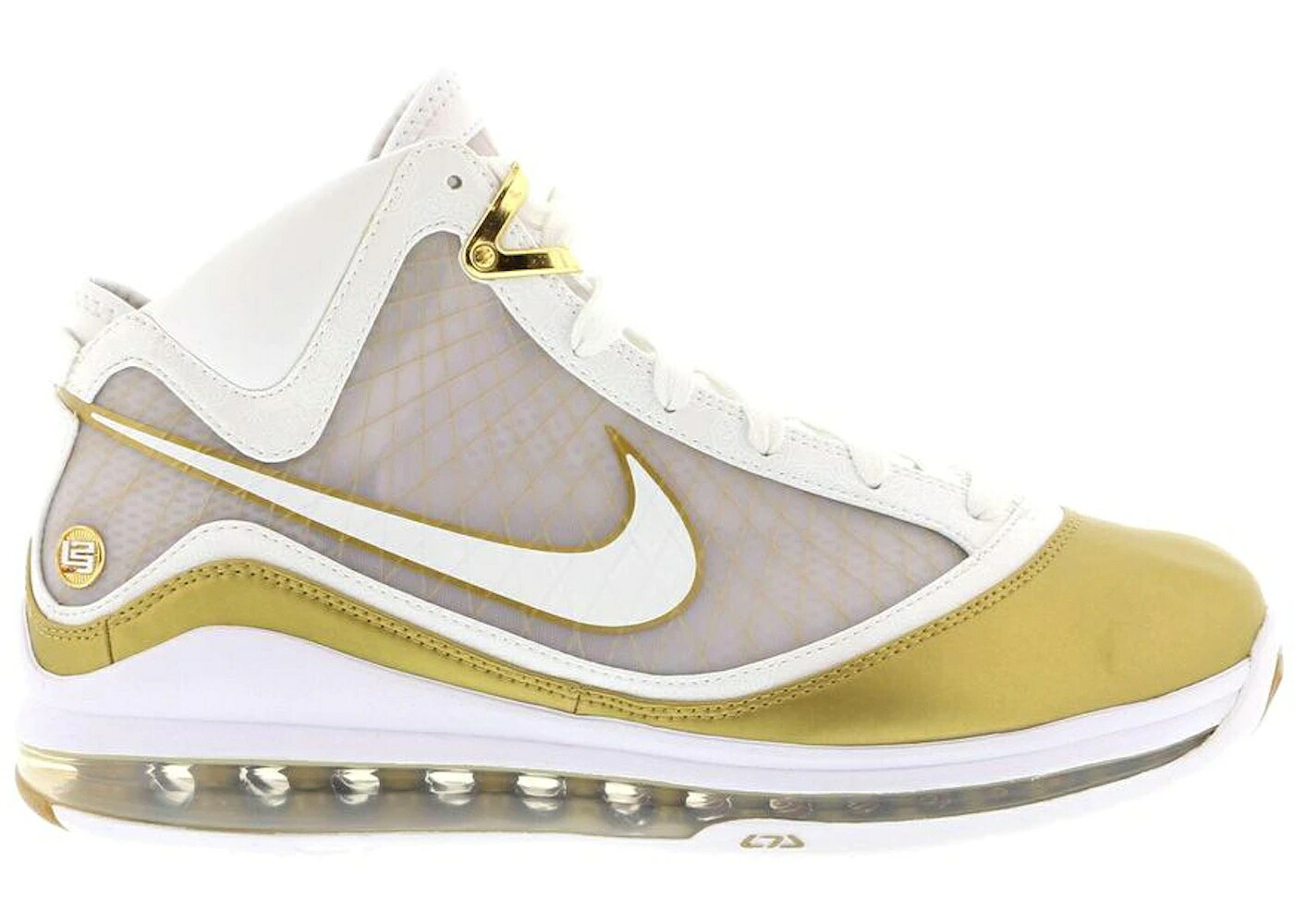 ナイキ レブロン 白いこと 白いこと ゴールド スニーカー メンズ NIKE LEBRON 7 CHINA MOON (2009) / WHITE WHITE METALLIC GOLD