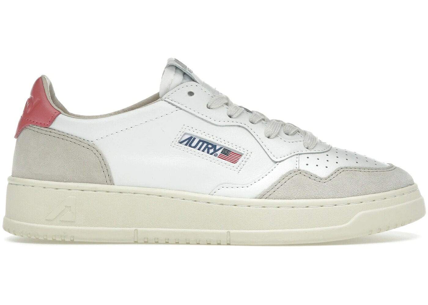 なめし革 白いこと 白いこと ベージュ WOMEN\u0027S スニーカー レディース AUTRY MEDALIST LEATHER LOW WHITE TEAROSE BEIGE (WOMEN\u0027S) / WHITE TEAROSE