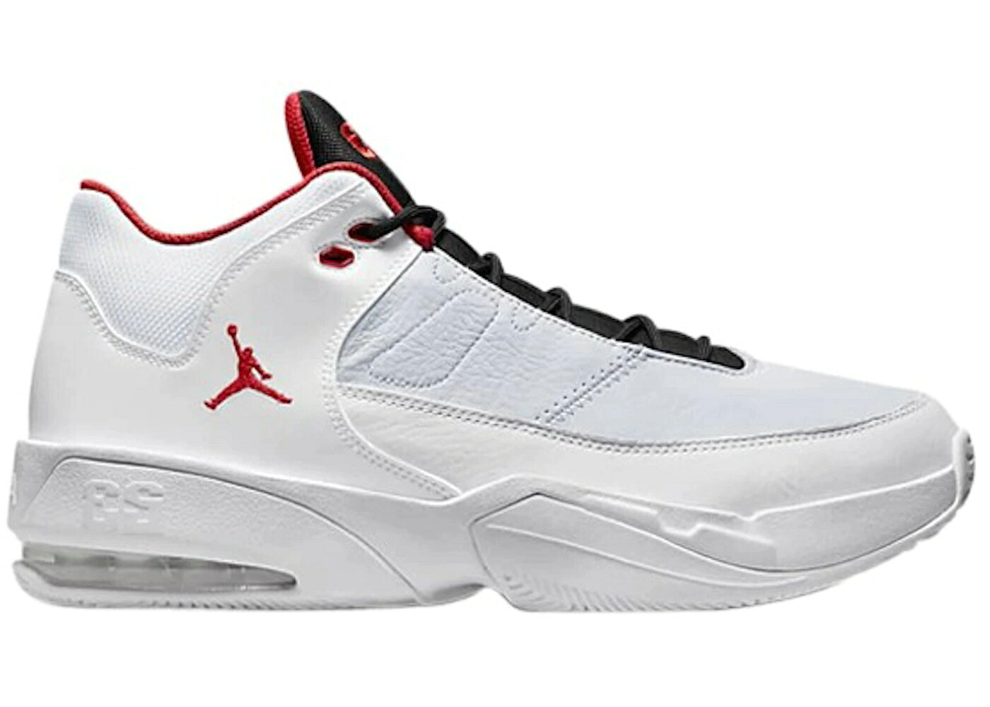 ナイキ ジョーダン マックス オーラ 白色 ホワイト ピュア プラチナム 赤 レッド スニーカー メンズ JORDAN MAX AURA 3 WHITE PURE PLATINUM / WHITE PURE PLATINUM RED